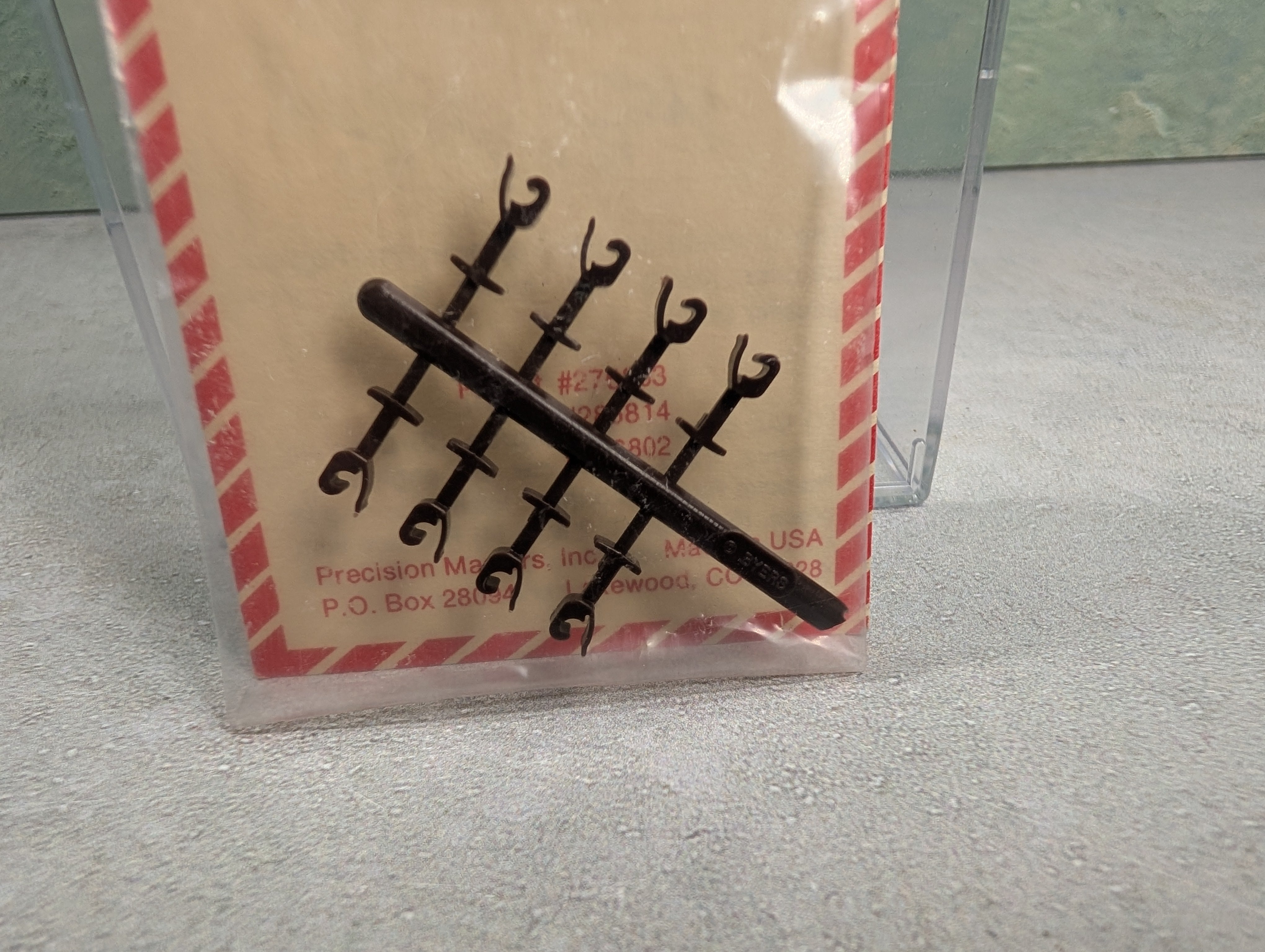 Precision Masters 1025 N Scale T-Shank Long Unimate Couplers Rust Color (8 pcs)