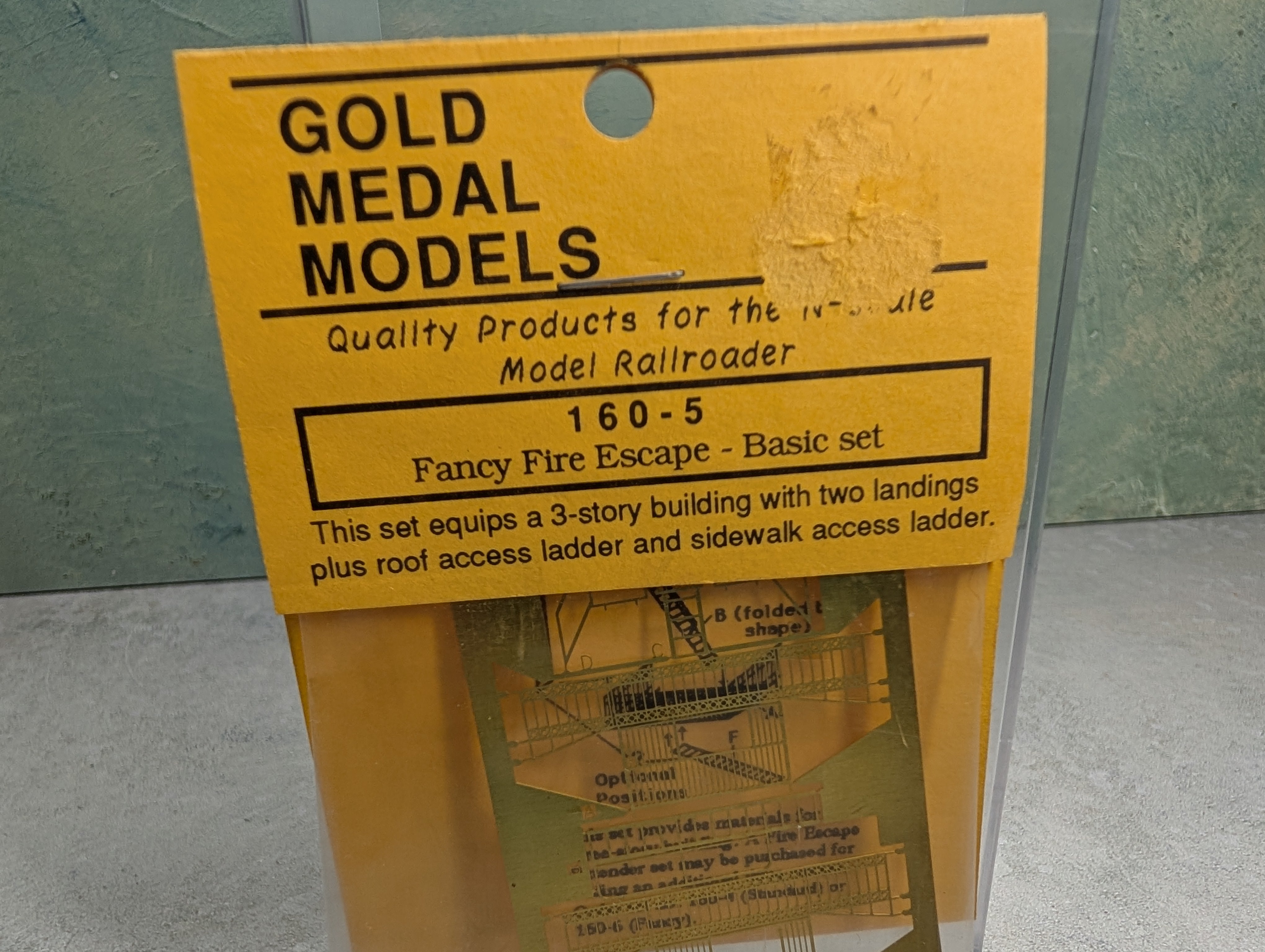 Gold Medal Models #160-5 N Scale Fancy Fire Escape - Basic Set KIT