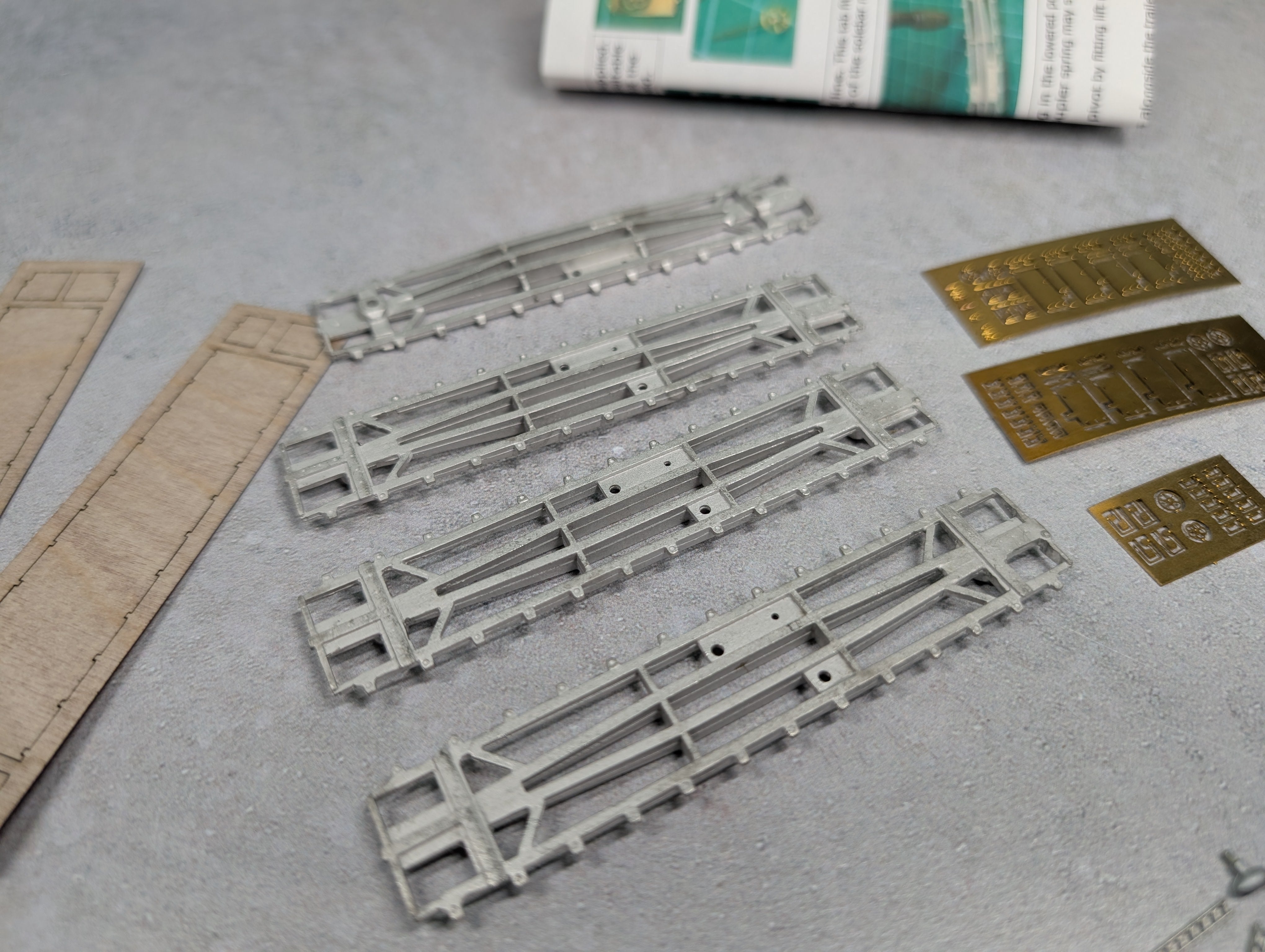 USED Alan Curtis Models AC051 N Scale PRR F30d 50' TOFC Flatcar KIT