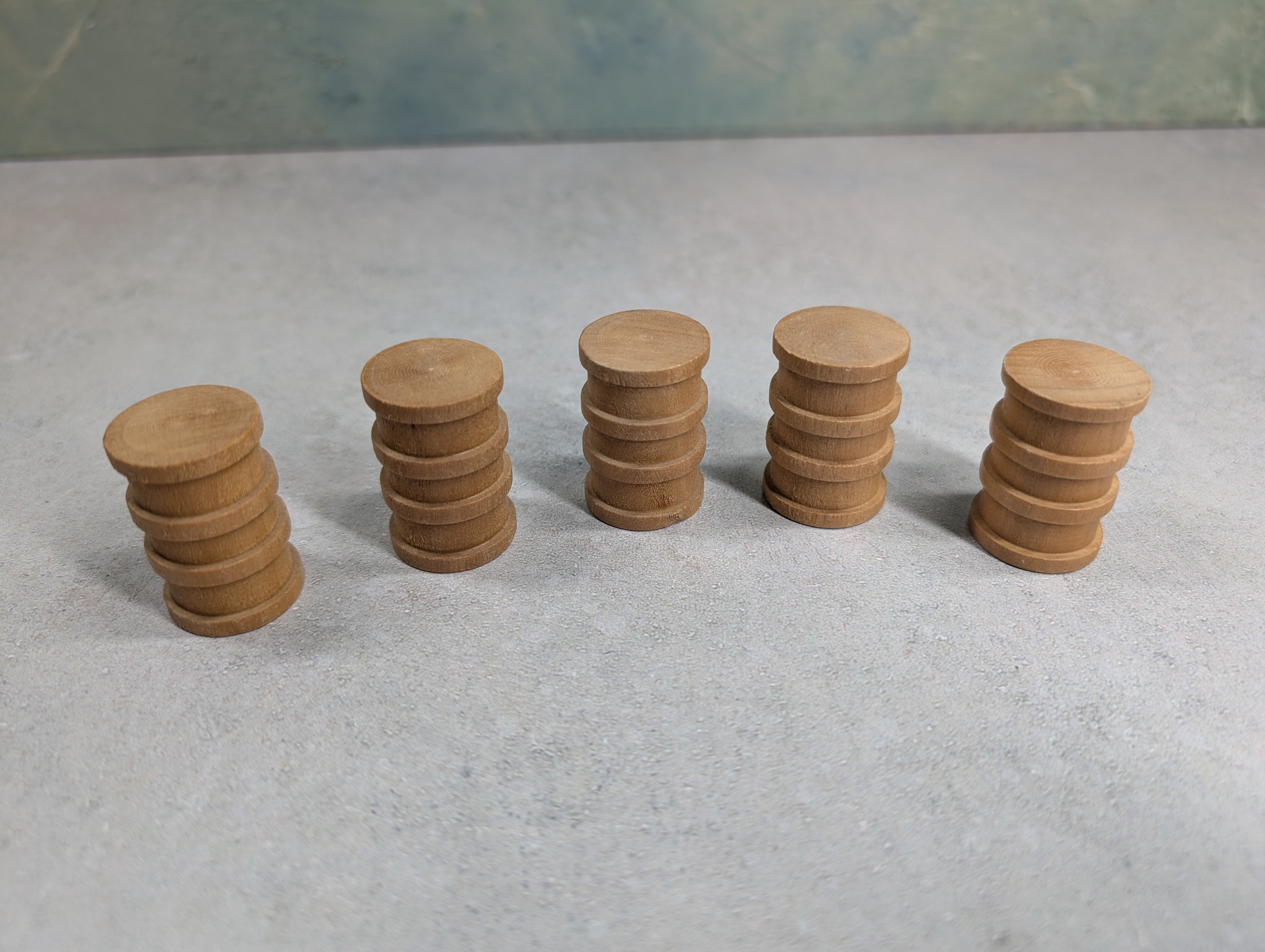 USED O Lot of Wooden Barrels for Gondola Load (5 pcs)