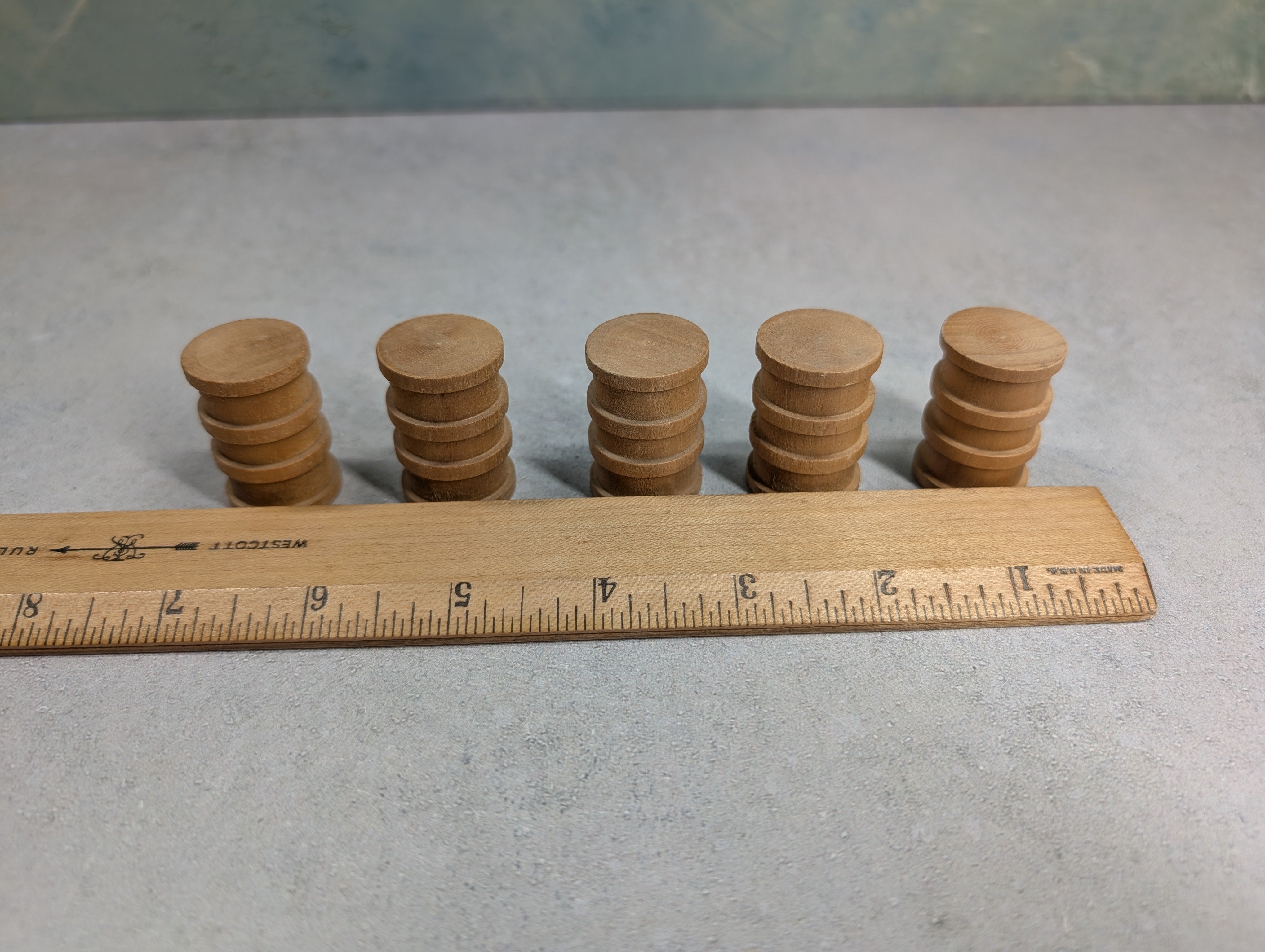 USED O Lot of Wooden Barrels for Gondola Load (5 pcs)