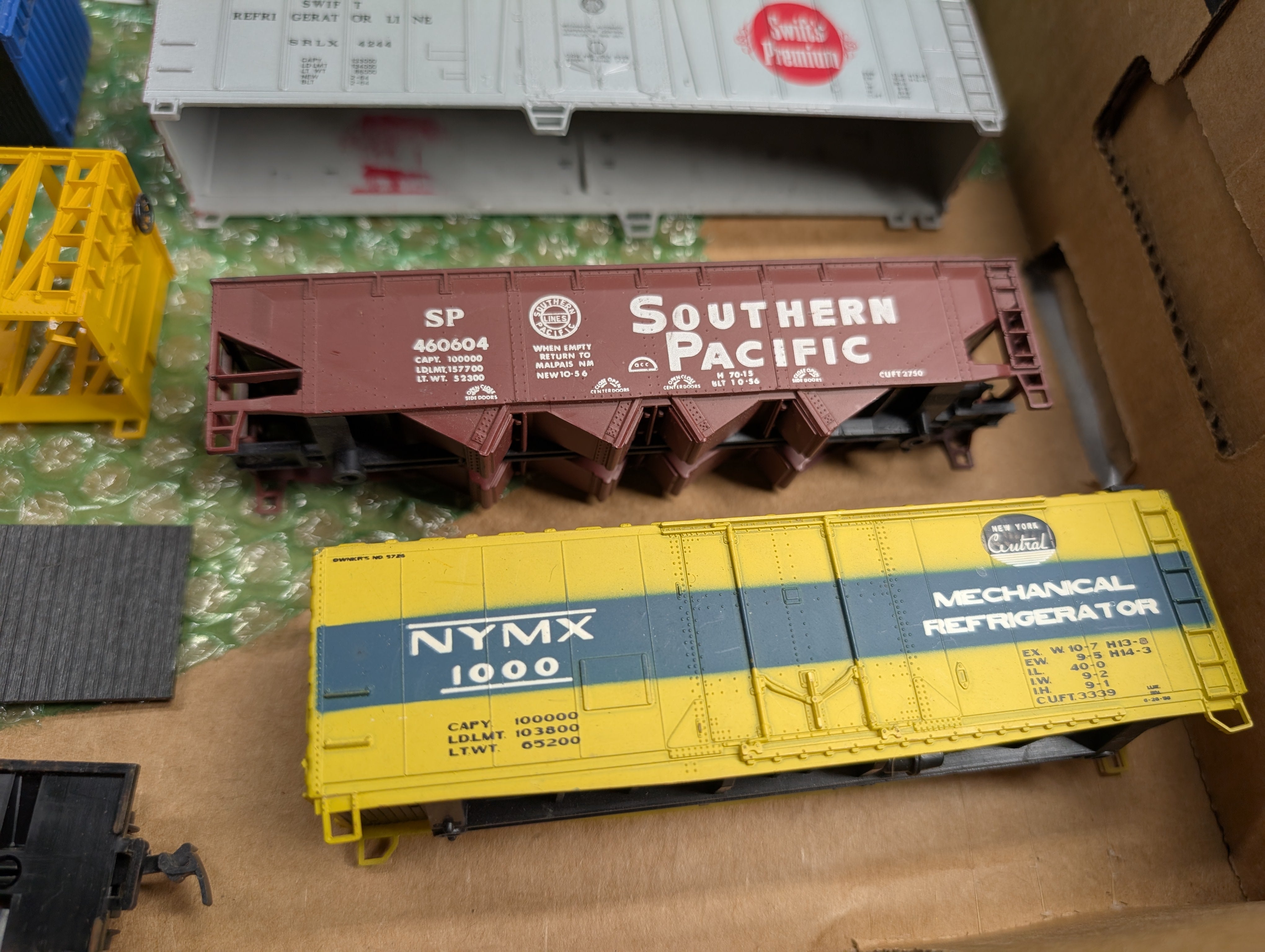 USED HO Scale Lot of Freight & Passenger Car Shells & Parts