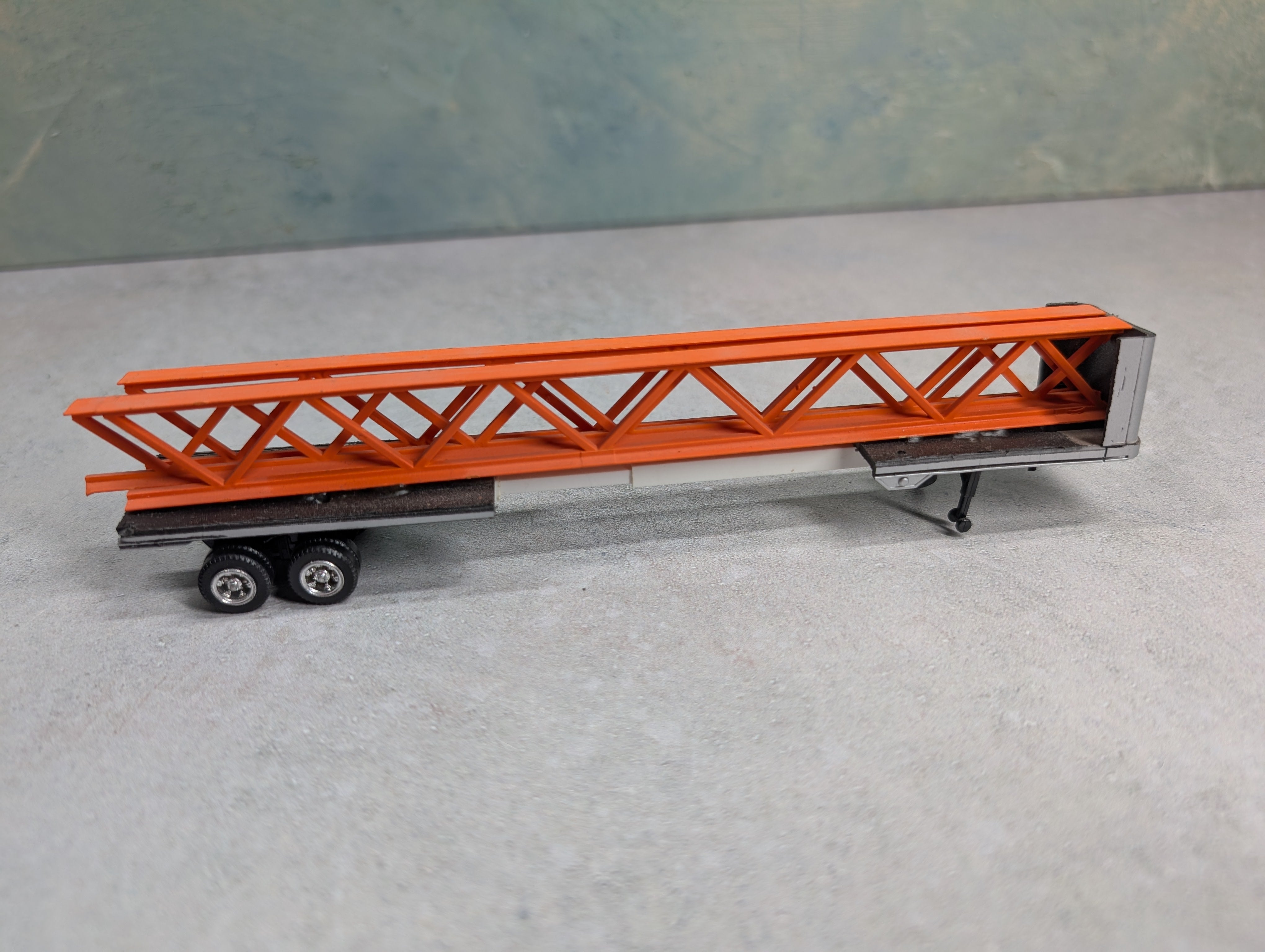 USED HO Scale Custom Trailer with Load