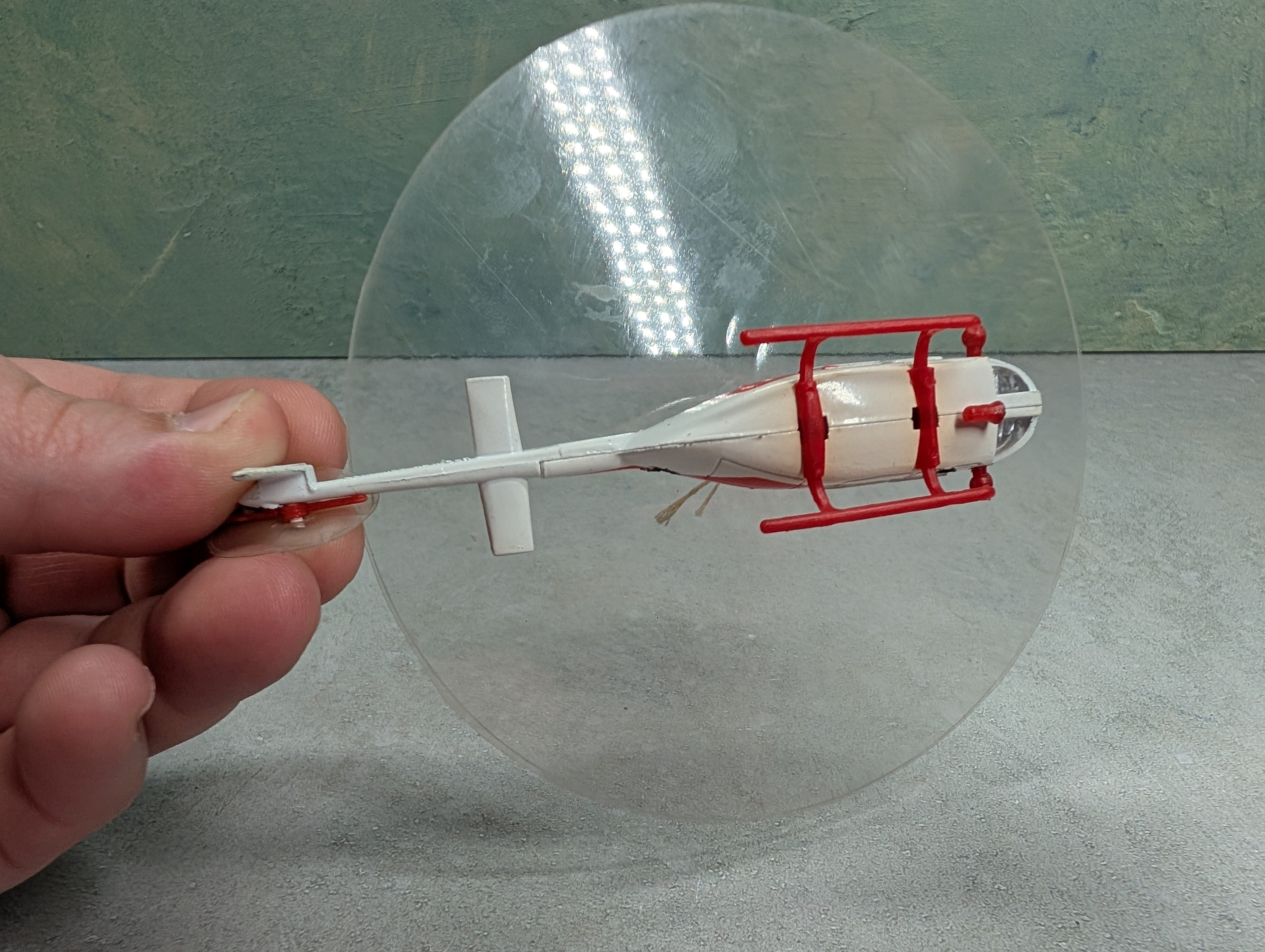 USED Helicopter w/ Custom Spinning Effect, Bell Jet Ranger A208