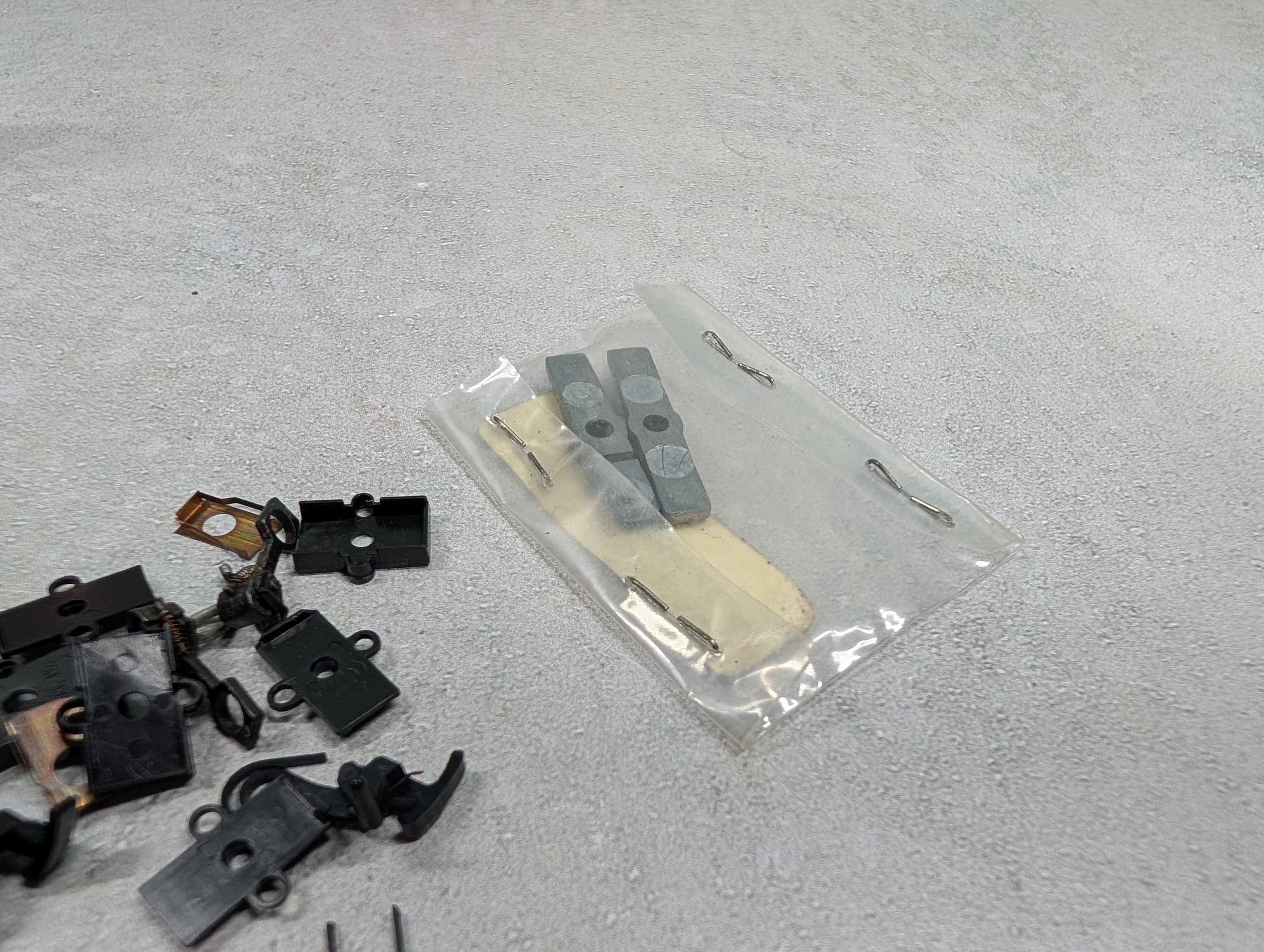 USED HO Scale Lot of Couplers, Trucks, and Parts