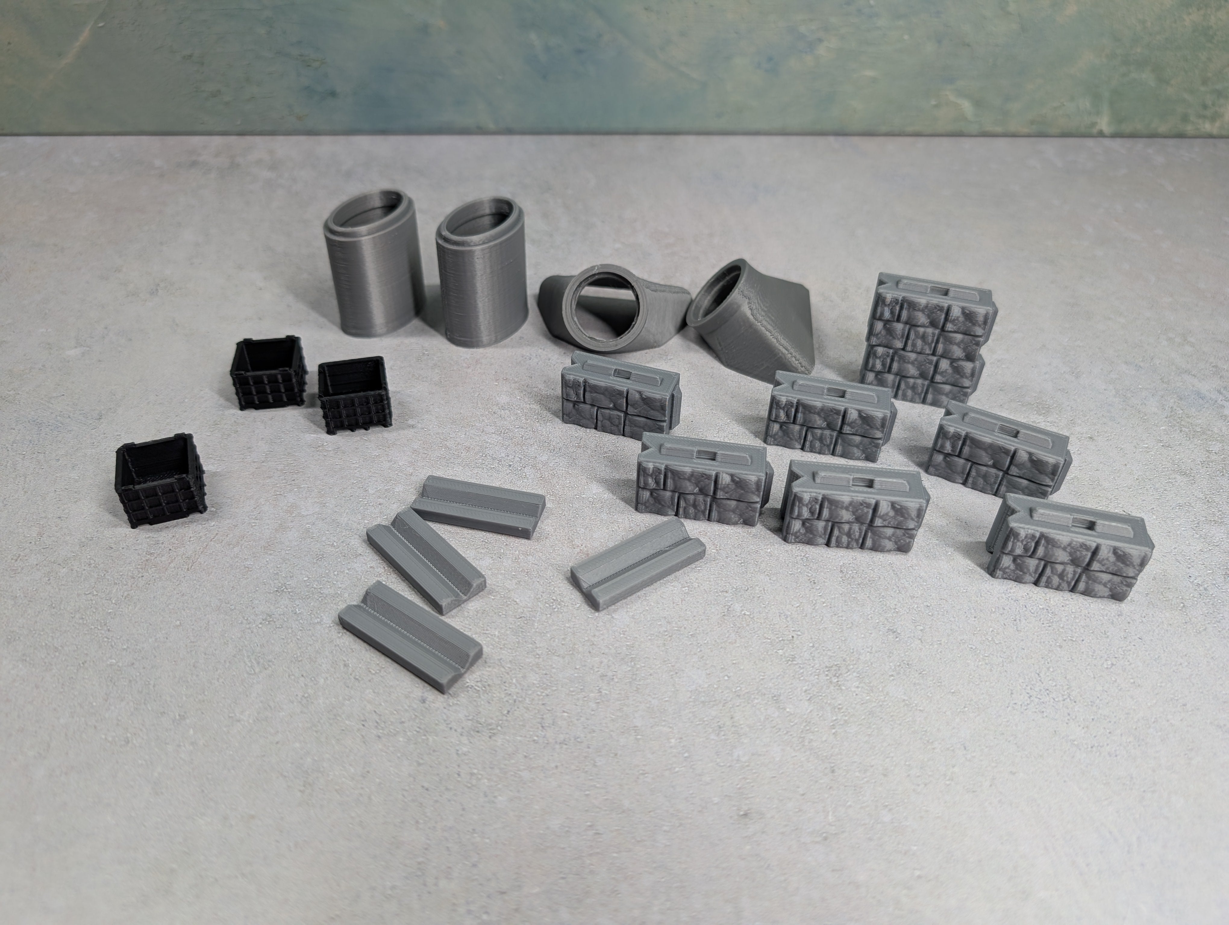 USED 3D to Scale MULTI Scale Lot of Various 3D Printed Industrial Detail Parts