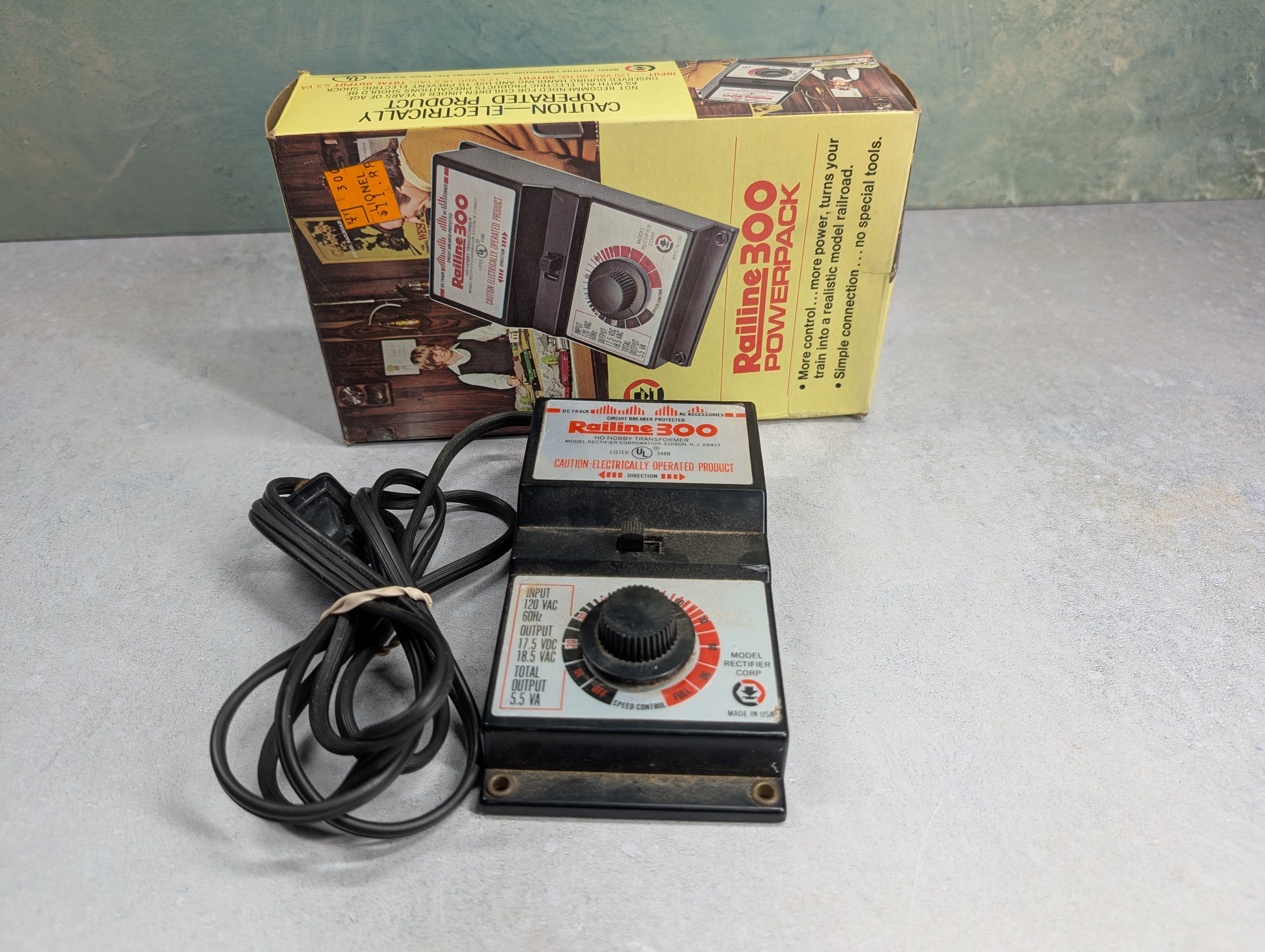 USED MRC MULTI Scale Railine 300 Powerpack Hobby Transformer - Tested