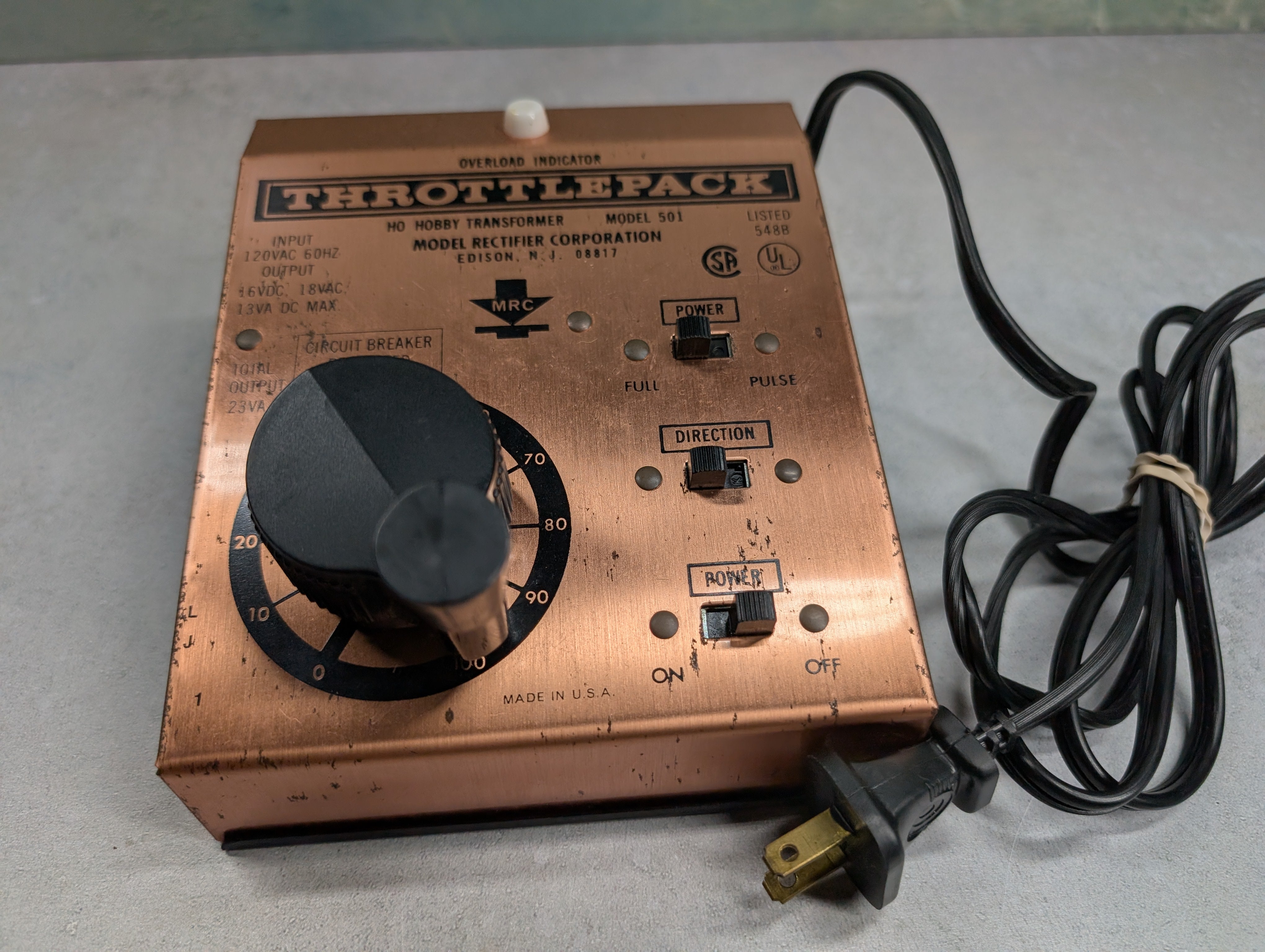 USED MRC MULTI Scale Throttlepack DC Transformer - Tested