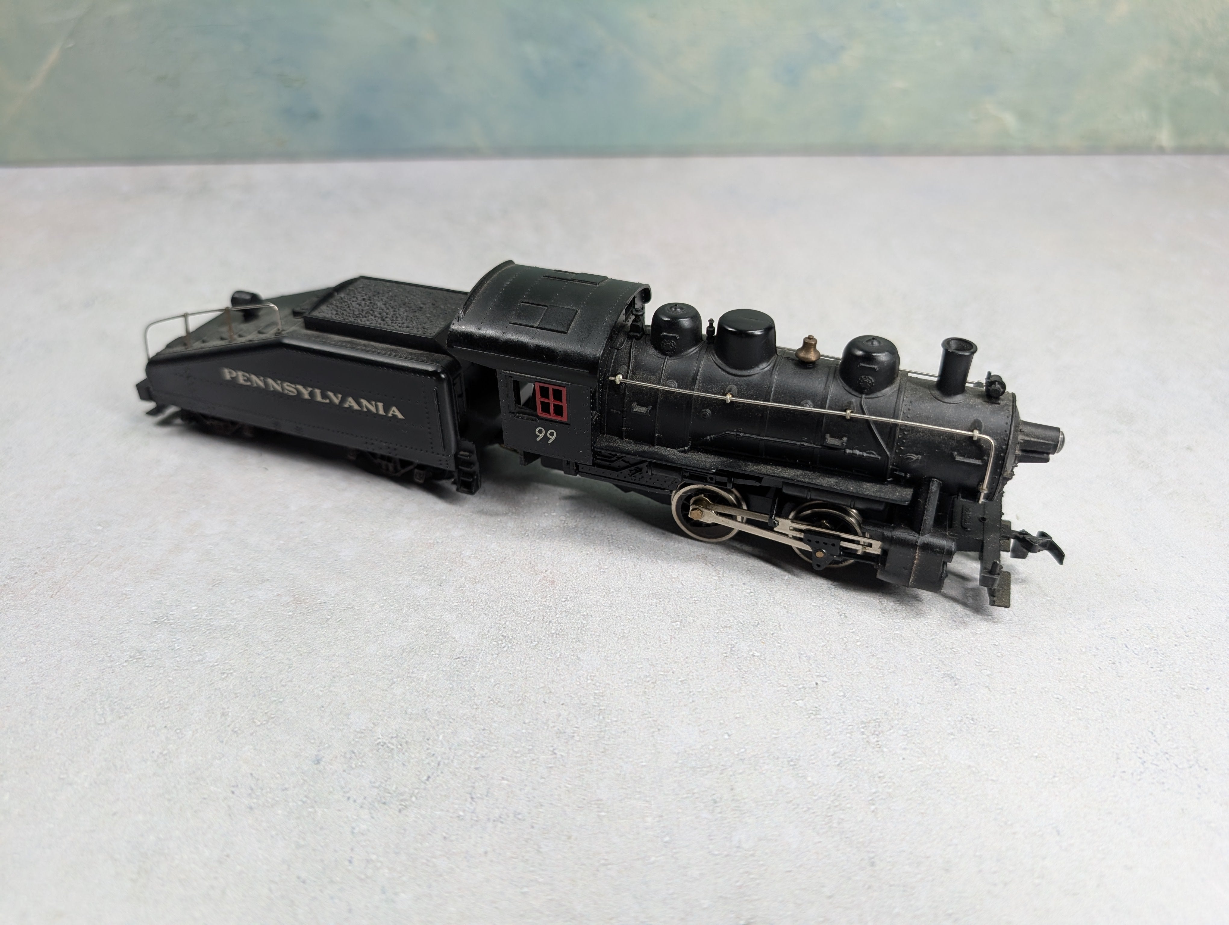 USED Mantua HO Scale 0-4-0 Steam Locomotive Pennsylvania #99 Runs DC