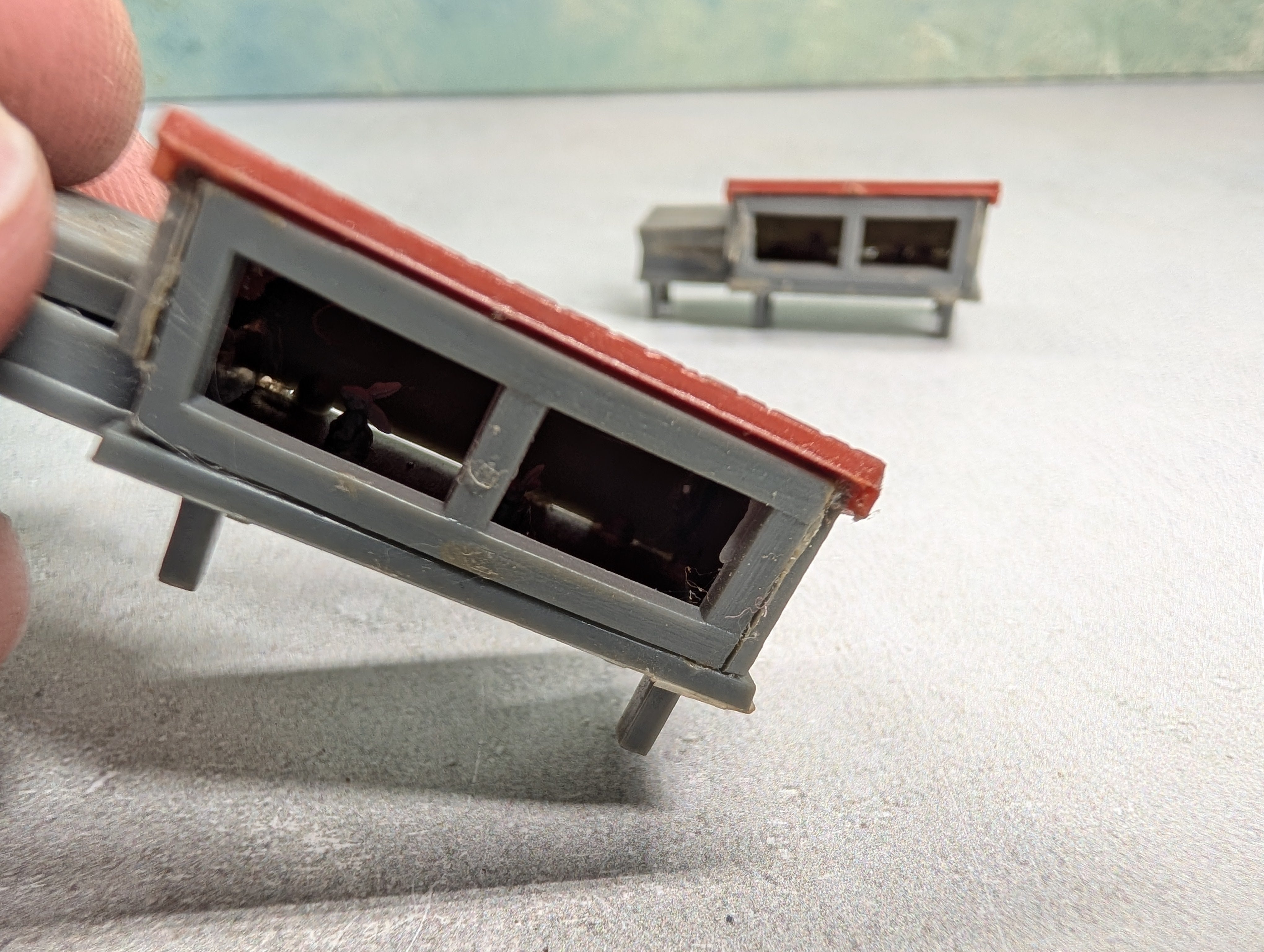 USED HO Scale Two Bunny Houses