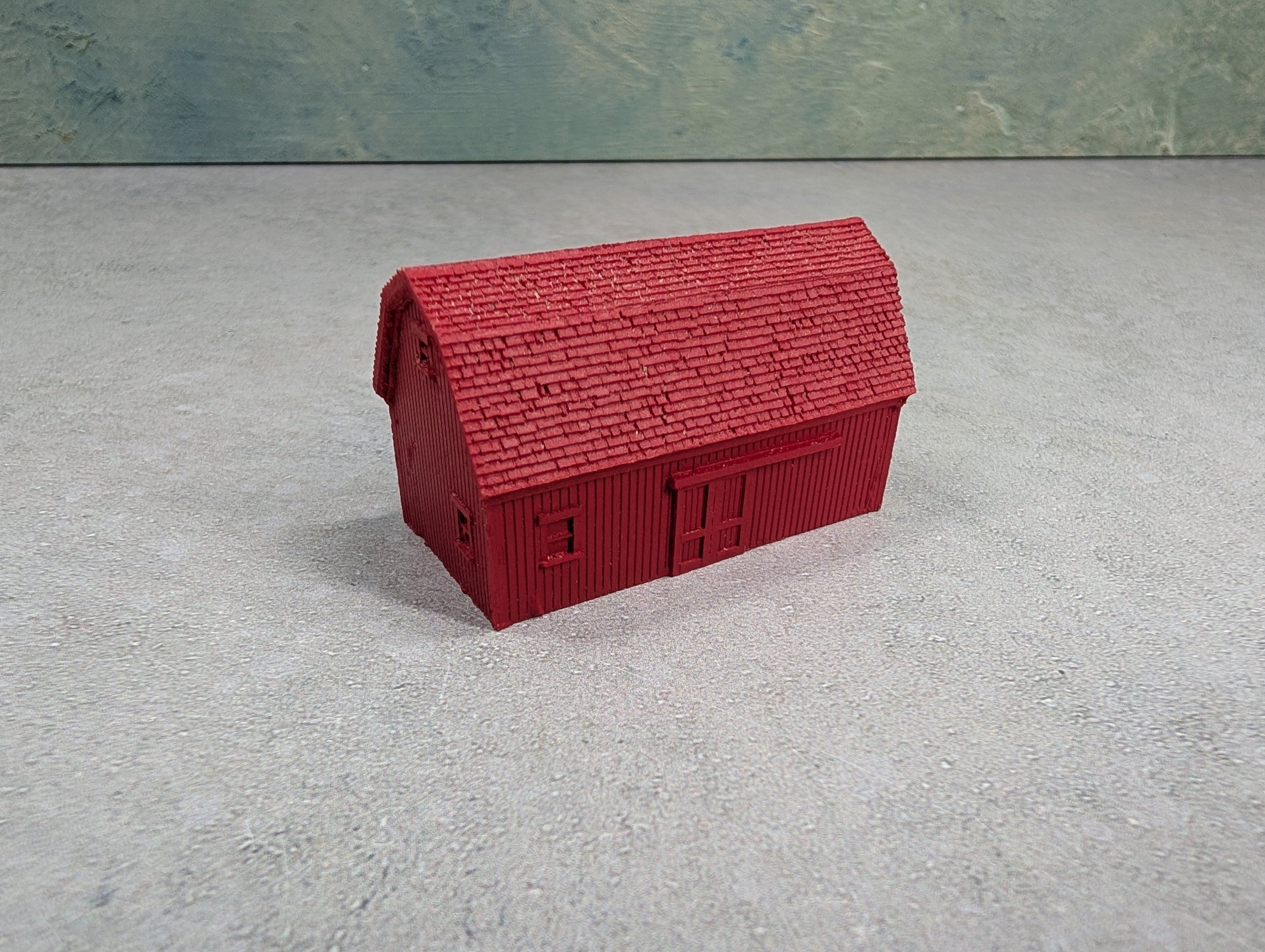 USED Marklin 2639 Z Scale Mini-Club Classic American Series Red Barn Assembled Resin