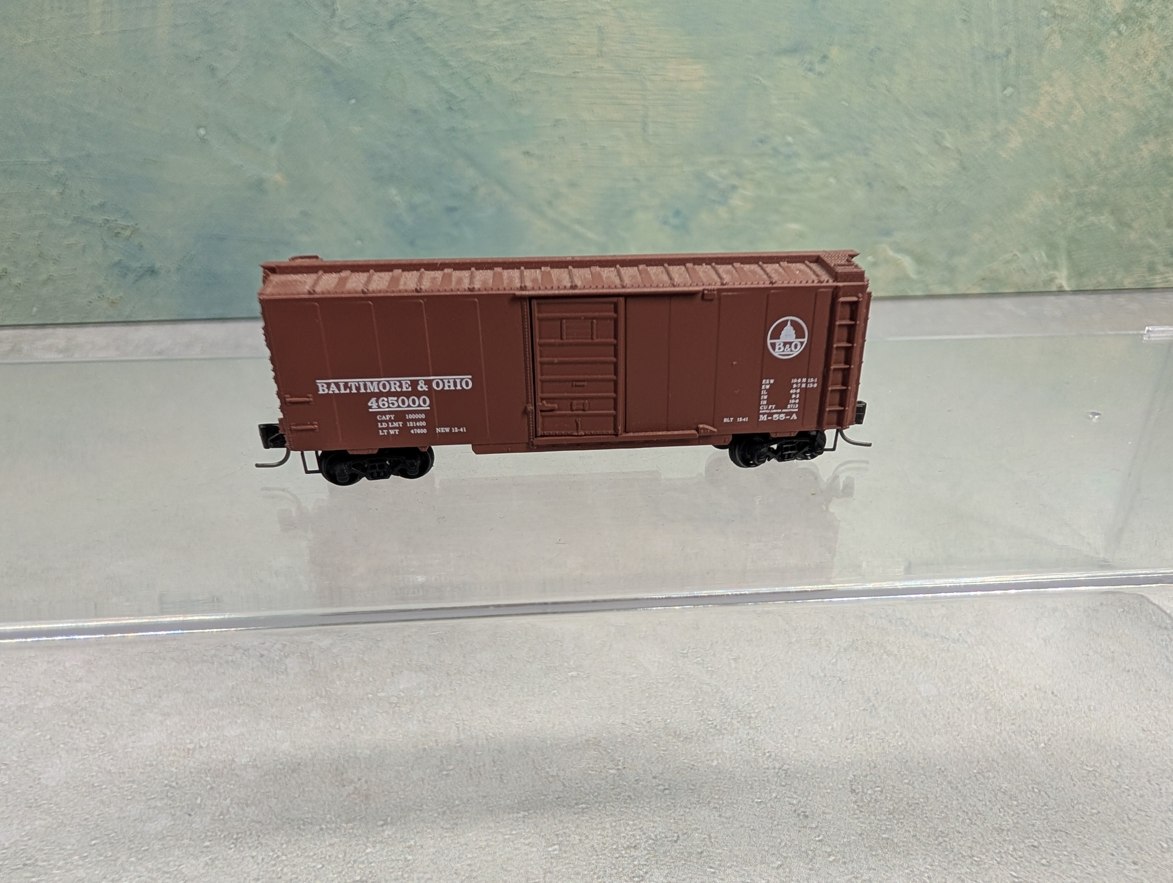 USED Micro-Trains Z Scale Box Car Baltimore & Ohio B&O #465000