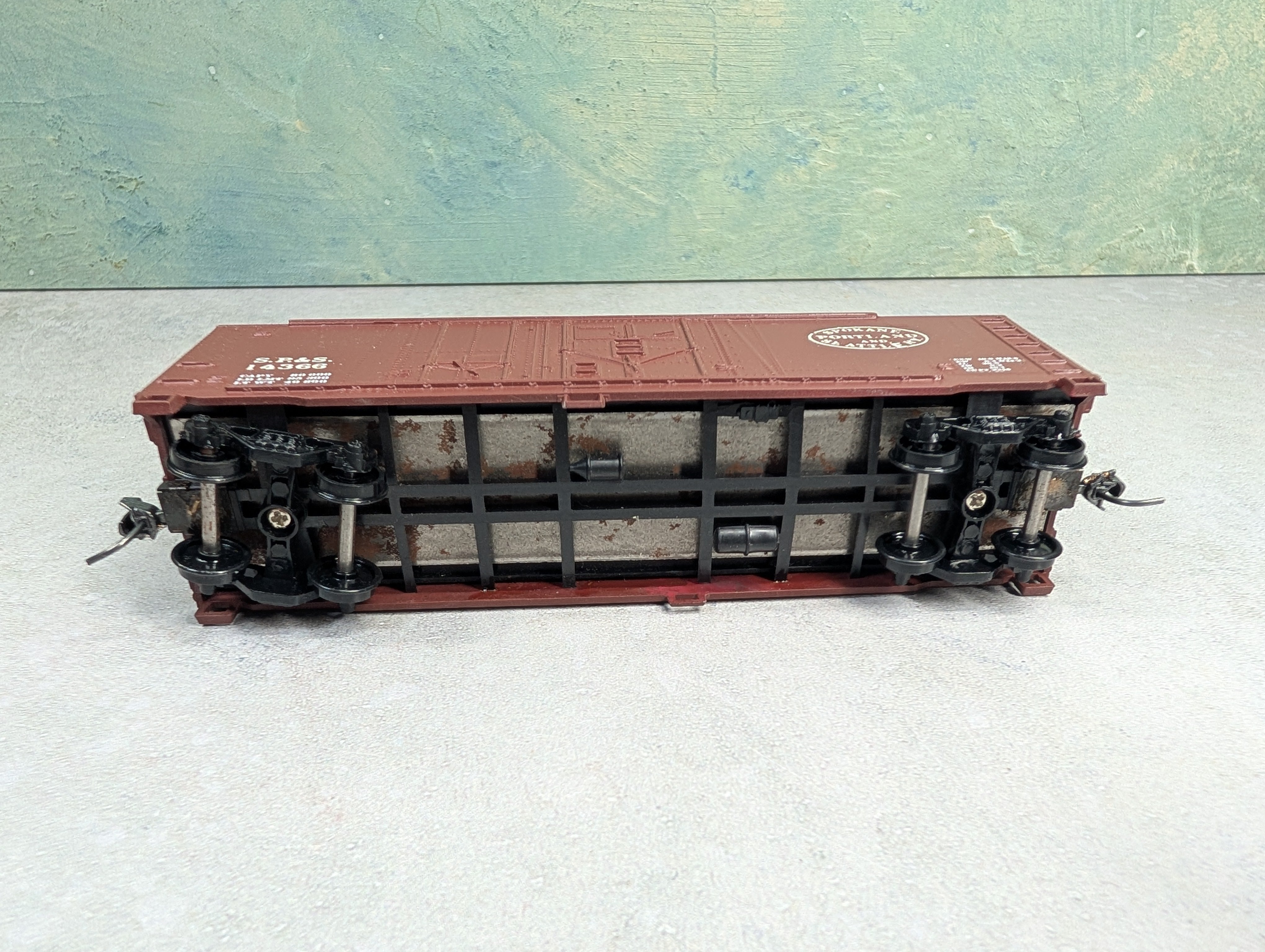 USED Athearn HO Scale 40' DD Box Car Spokane Portland & Seattle SP&S #14366 Custom Paint & Decals
