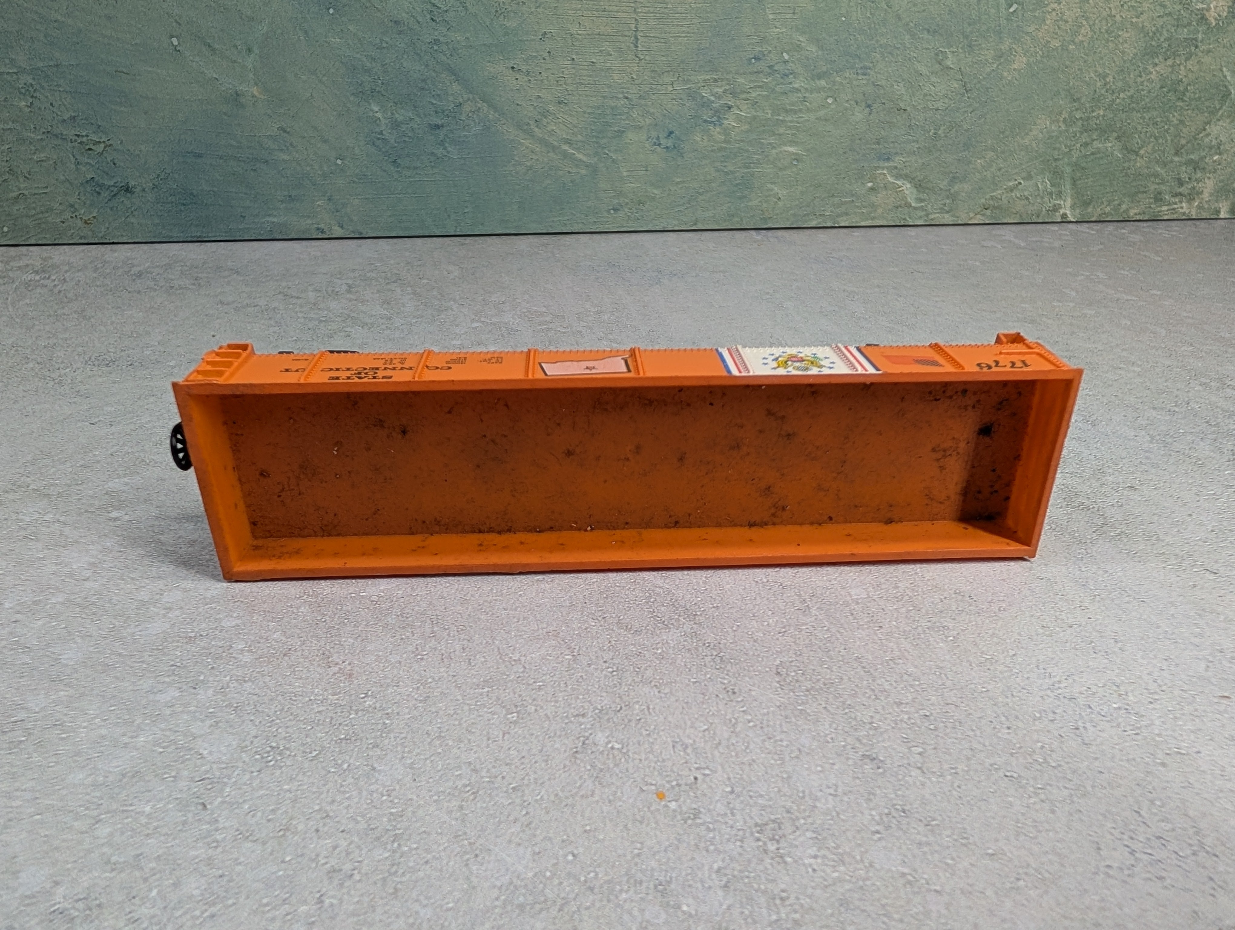 USED Life-Like HO Scale 40' Gondola State of Connecticut 1776