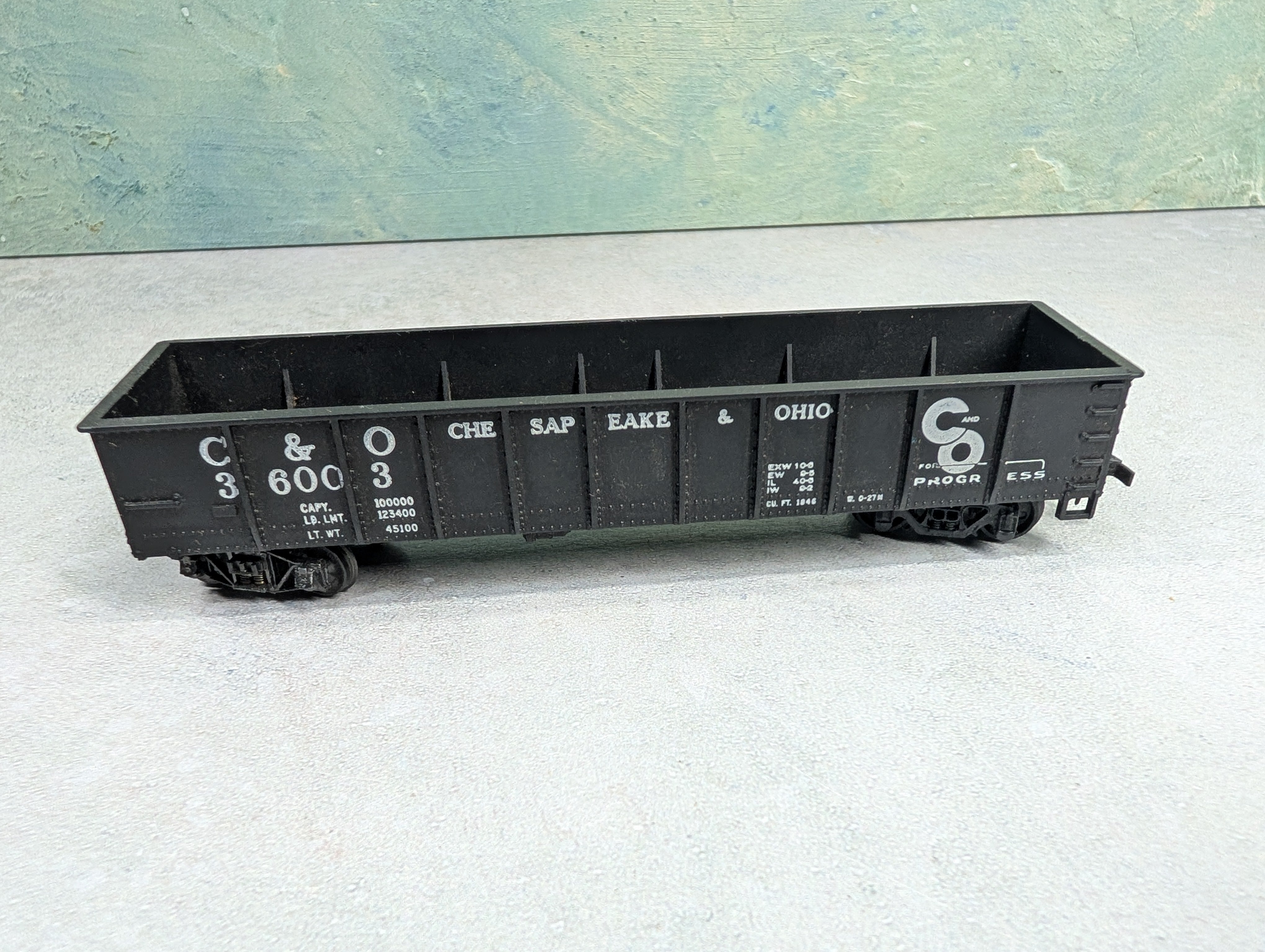 USED Mantua HO Scale 40' Gondola Chesapeake and Ohio C&O #36003 Conversion Car