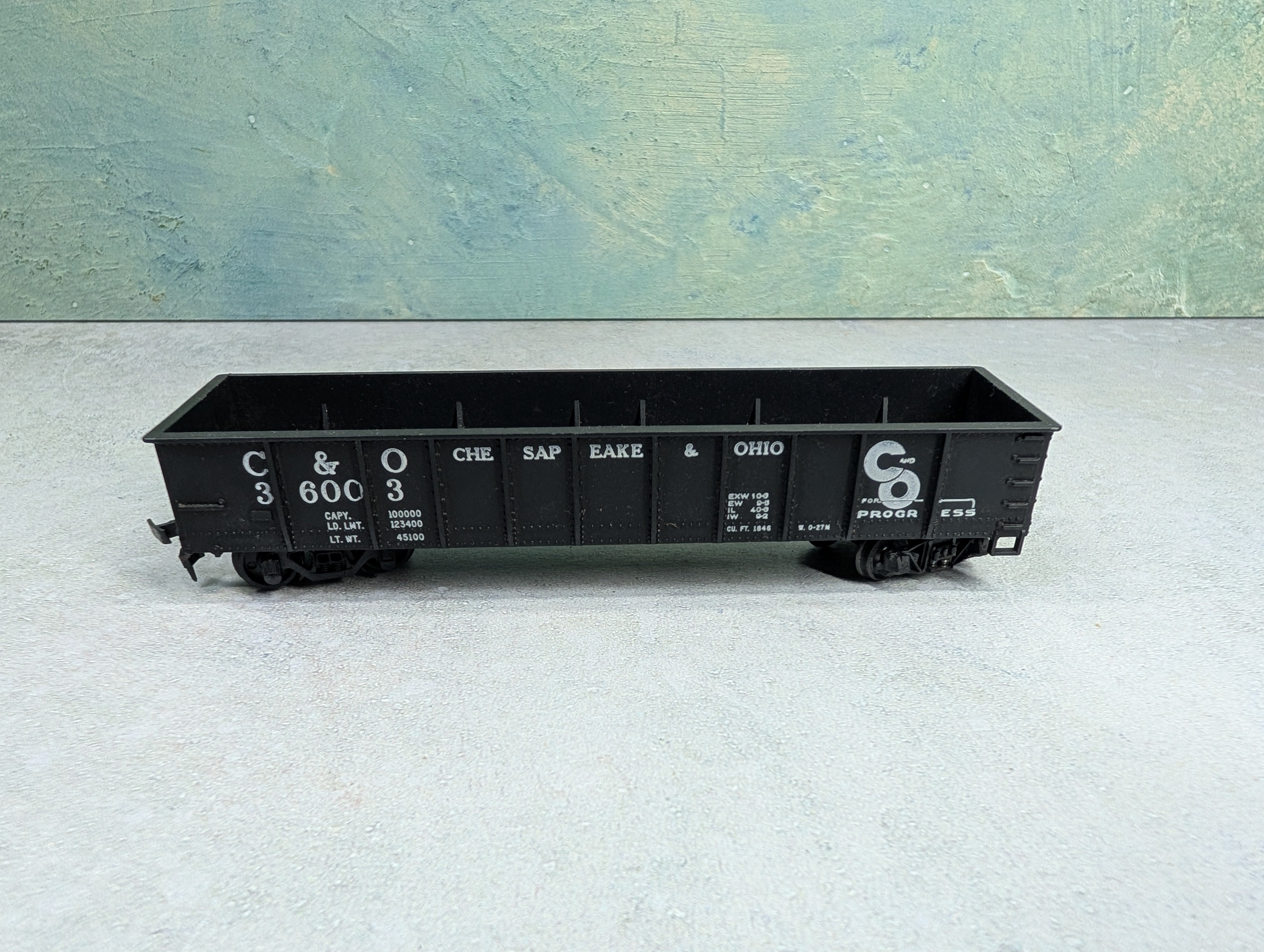 USED Mantua HO Scale 40' Gondola Chesapeake and Ohio C&O #36003 Conversion Car