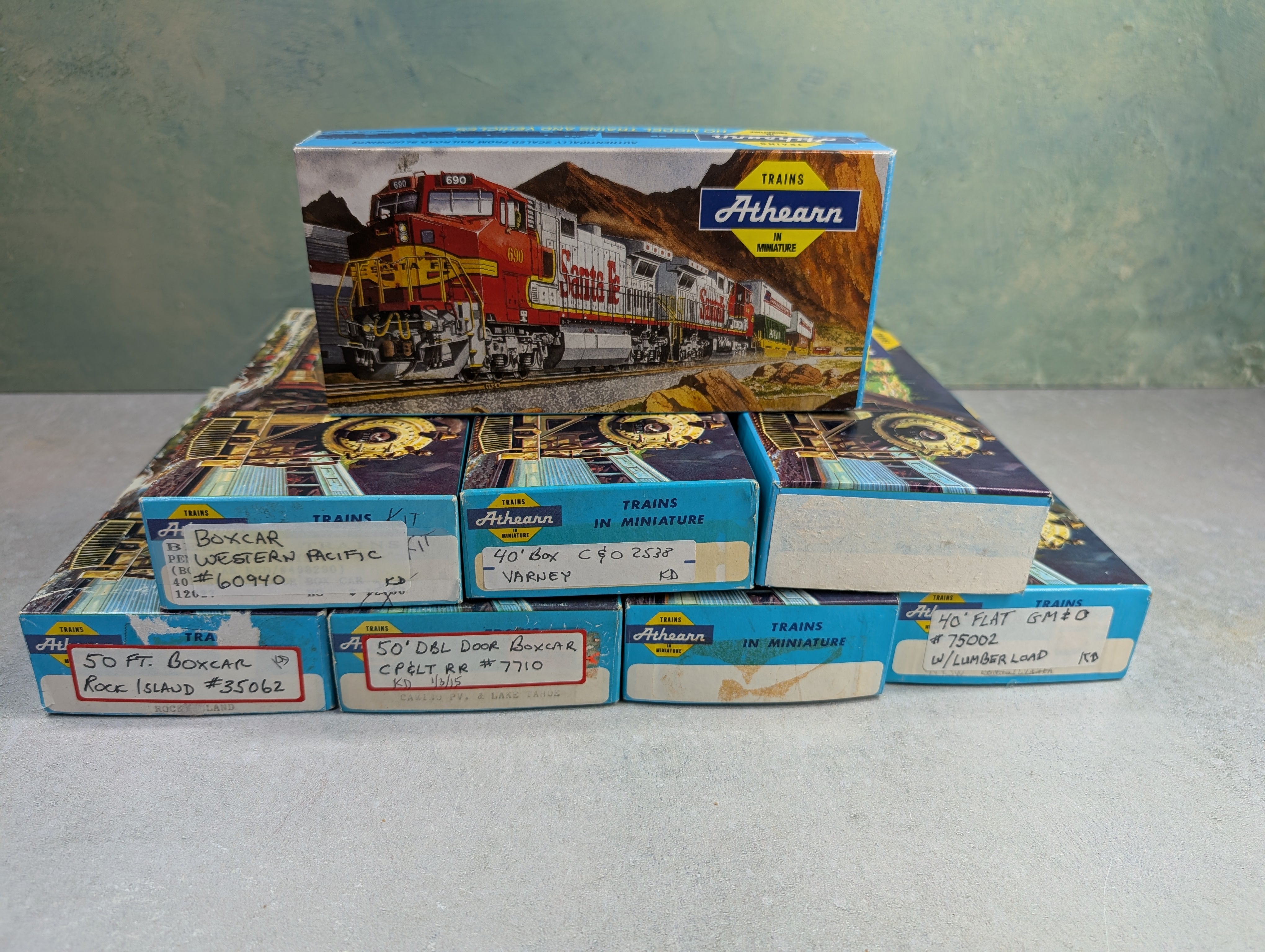 USED Athearn HO Scale Empty Boxes For Storage (8 pcs)