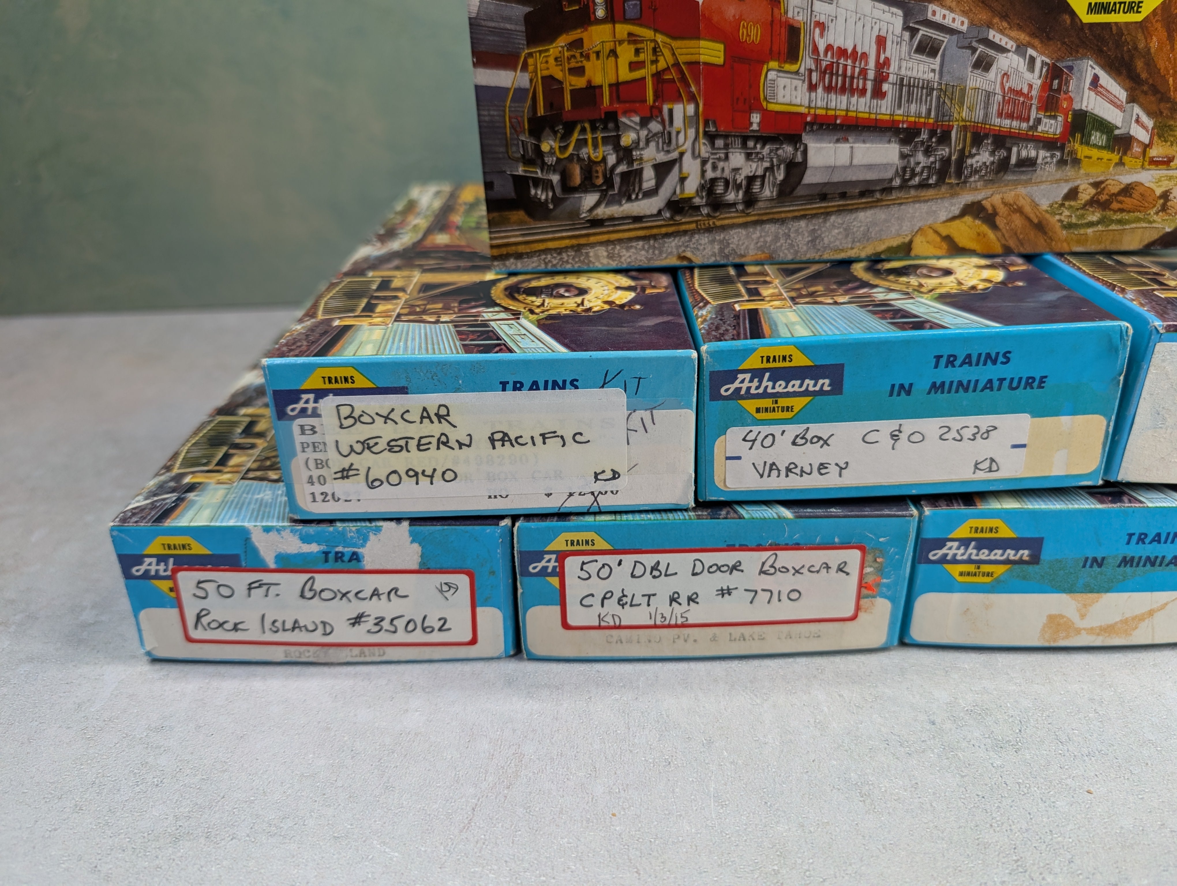 USED Athearn HO Scale Empty Boxes For Storage (8 pcs)