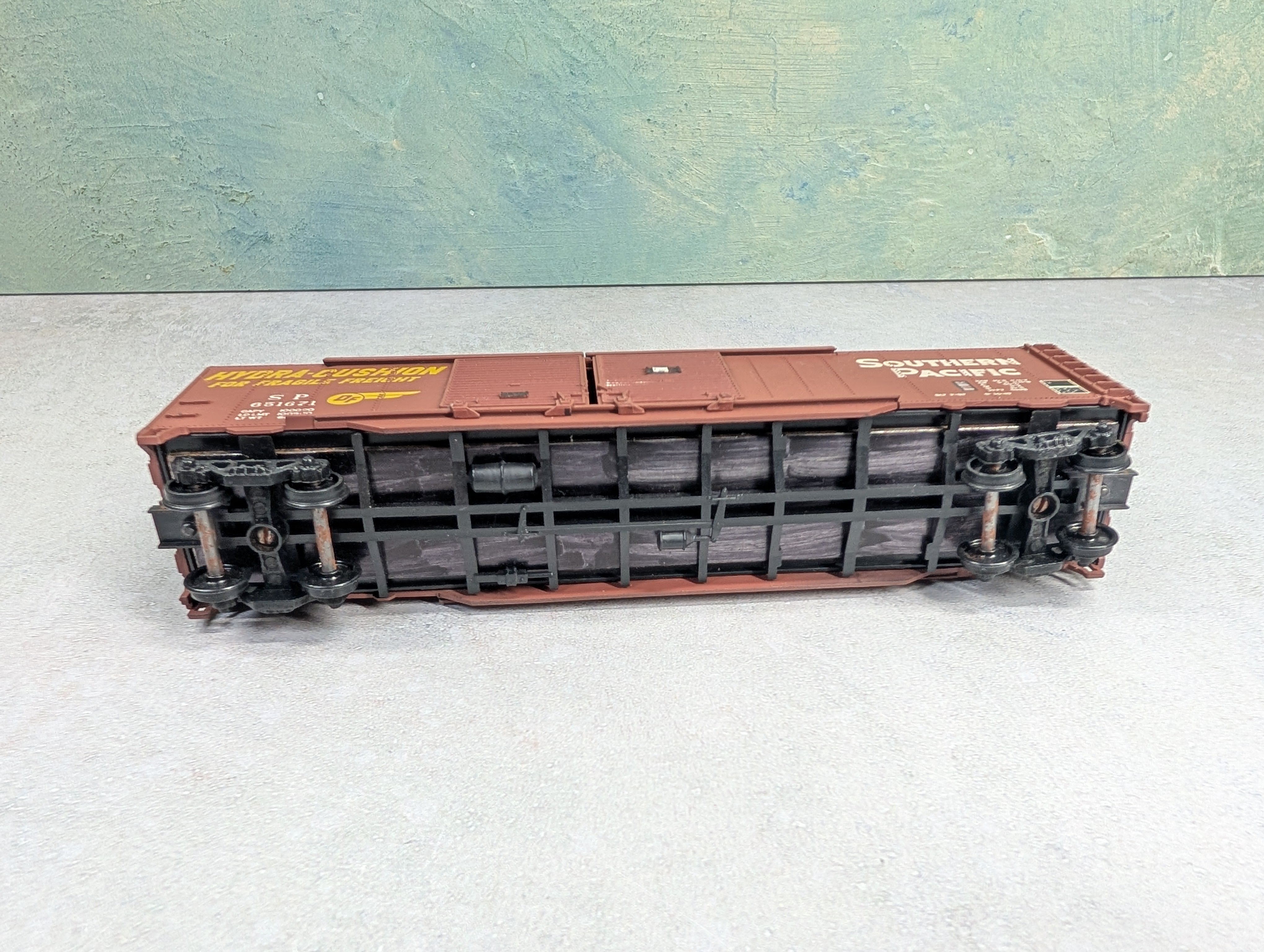 USED Athearn HO Scale 50' DD Box Car Southern Pacific SP #651671
