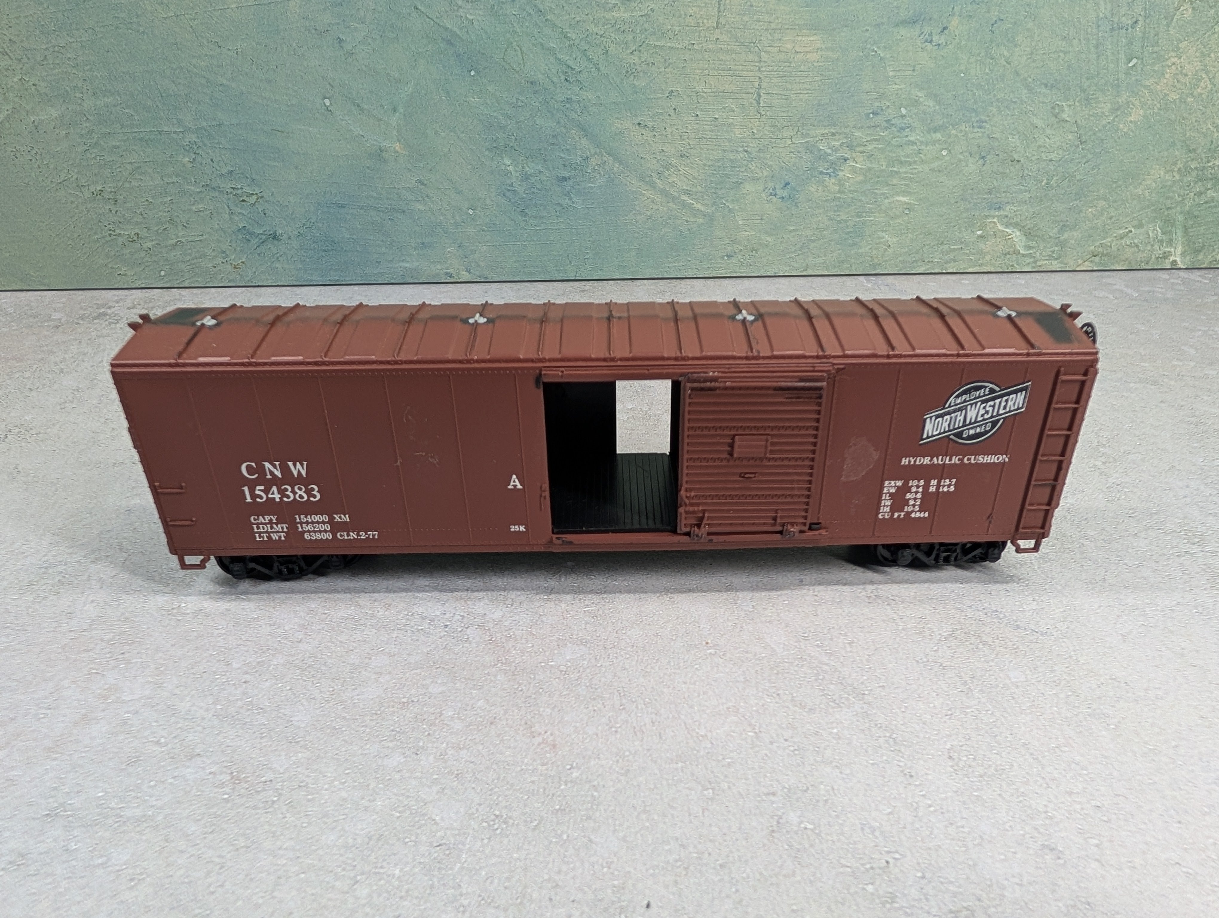 USED Athearn HO Scale 50' Box Car Chicago & North Western CNW #154383