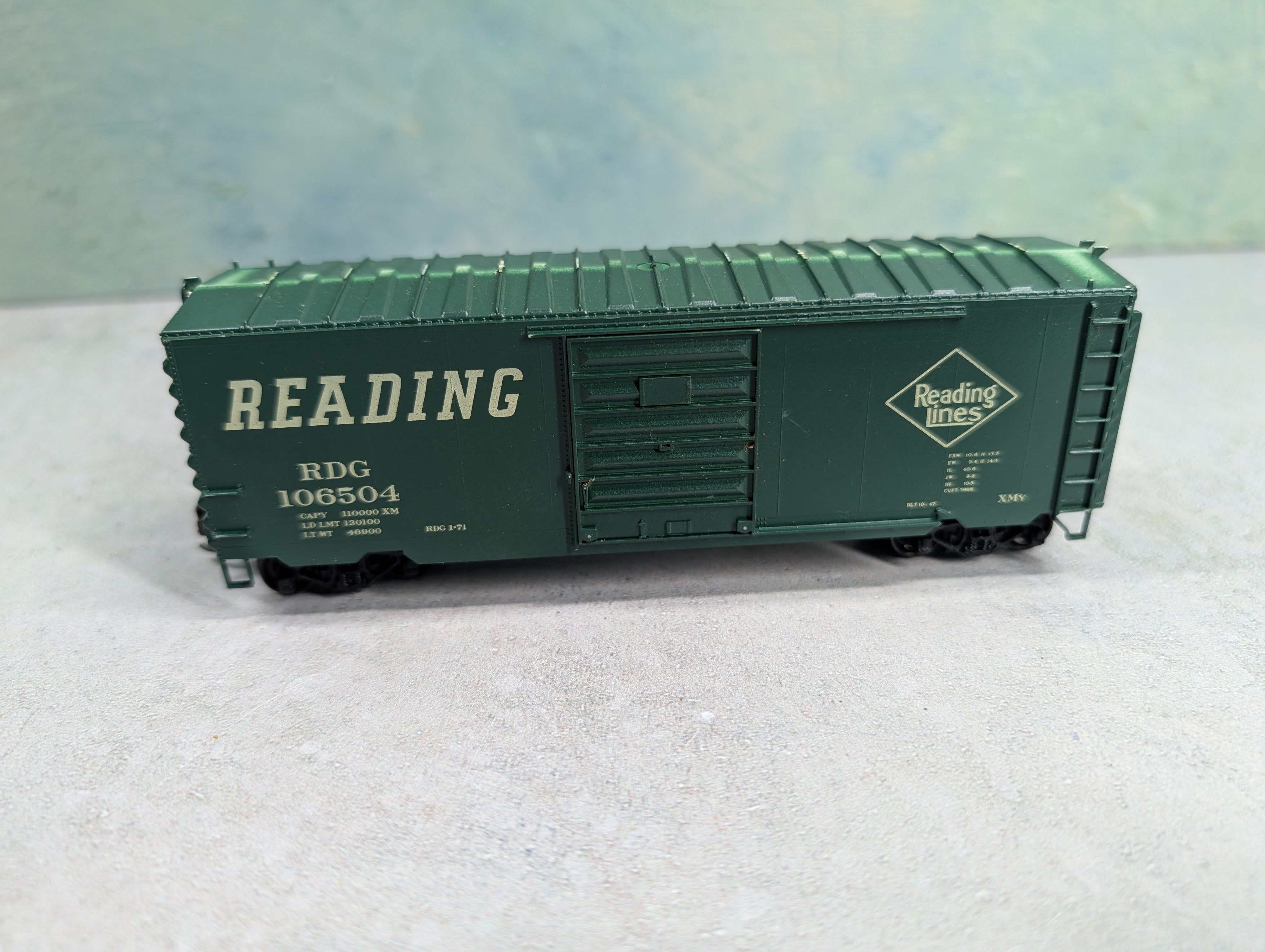 USED Accurail HO Scale 40' Box Car Reading RDG #106504