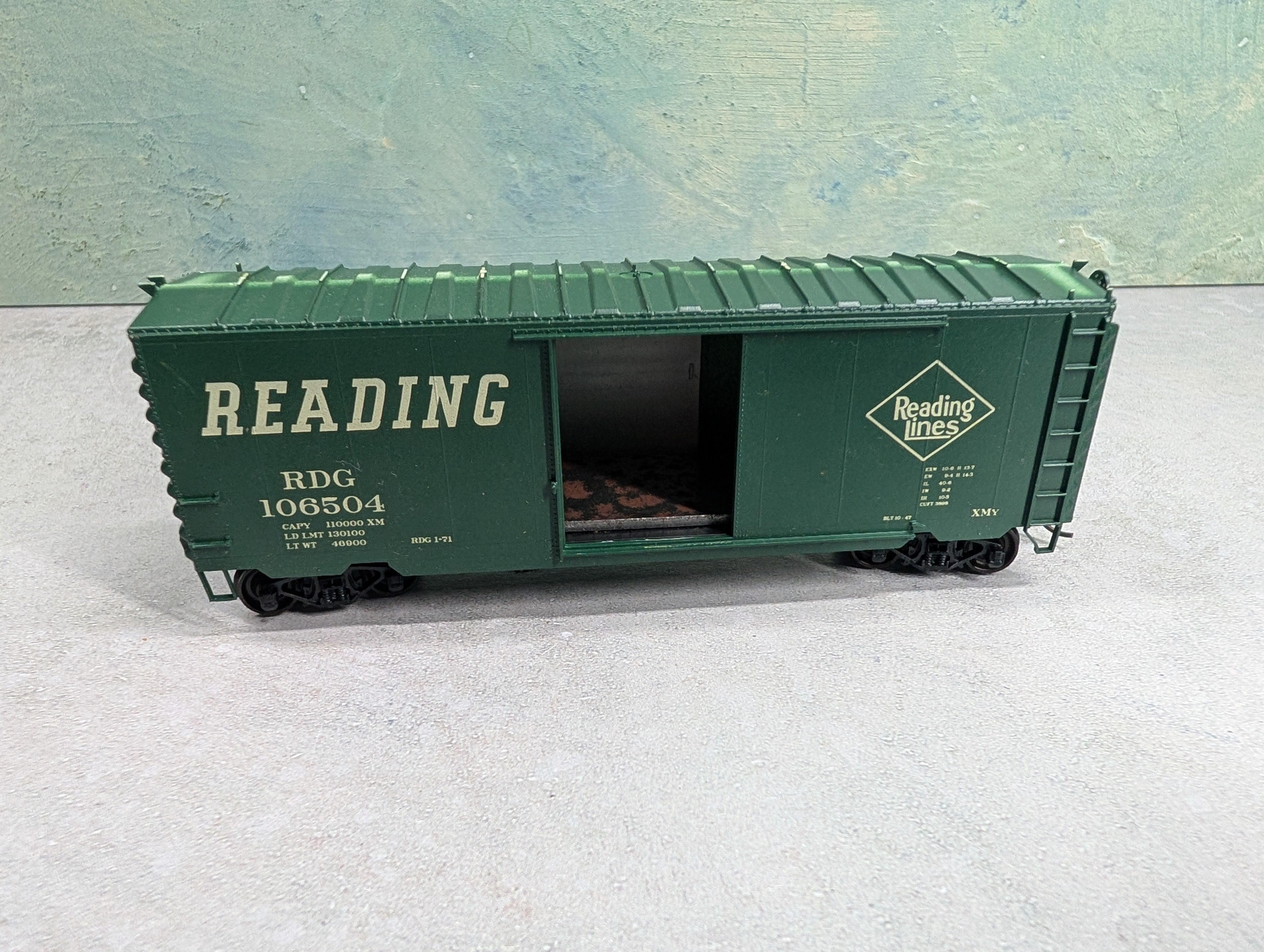 USED Accurail HO Scale 40' Box Car Reading RDG #106504