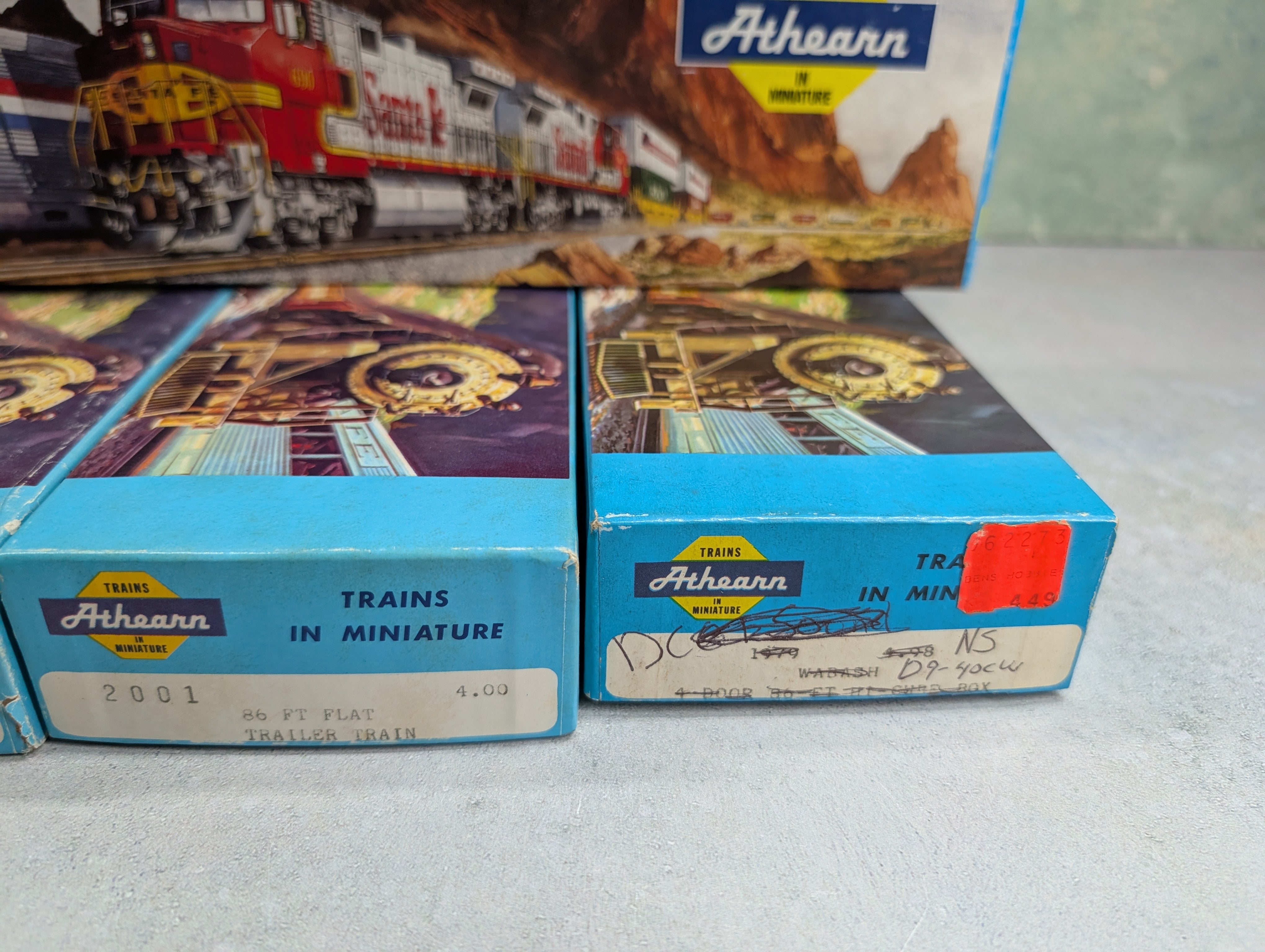 USED Athearn HO Scale Large Size Empty Boxes For Storage (4 pcs)