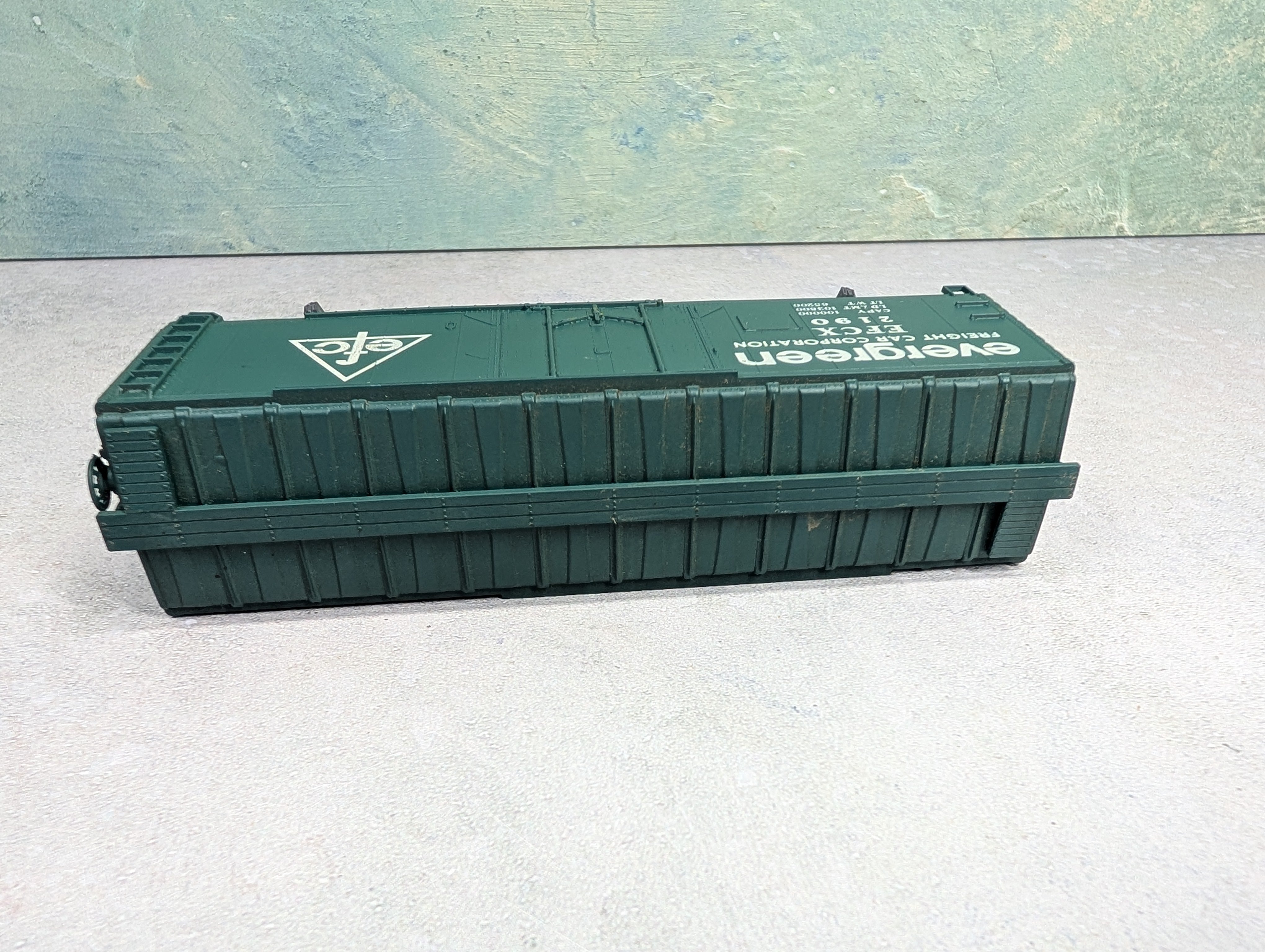 USED Con-Cor HO Scale 40' Box Car Evergreen EFCX #2190