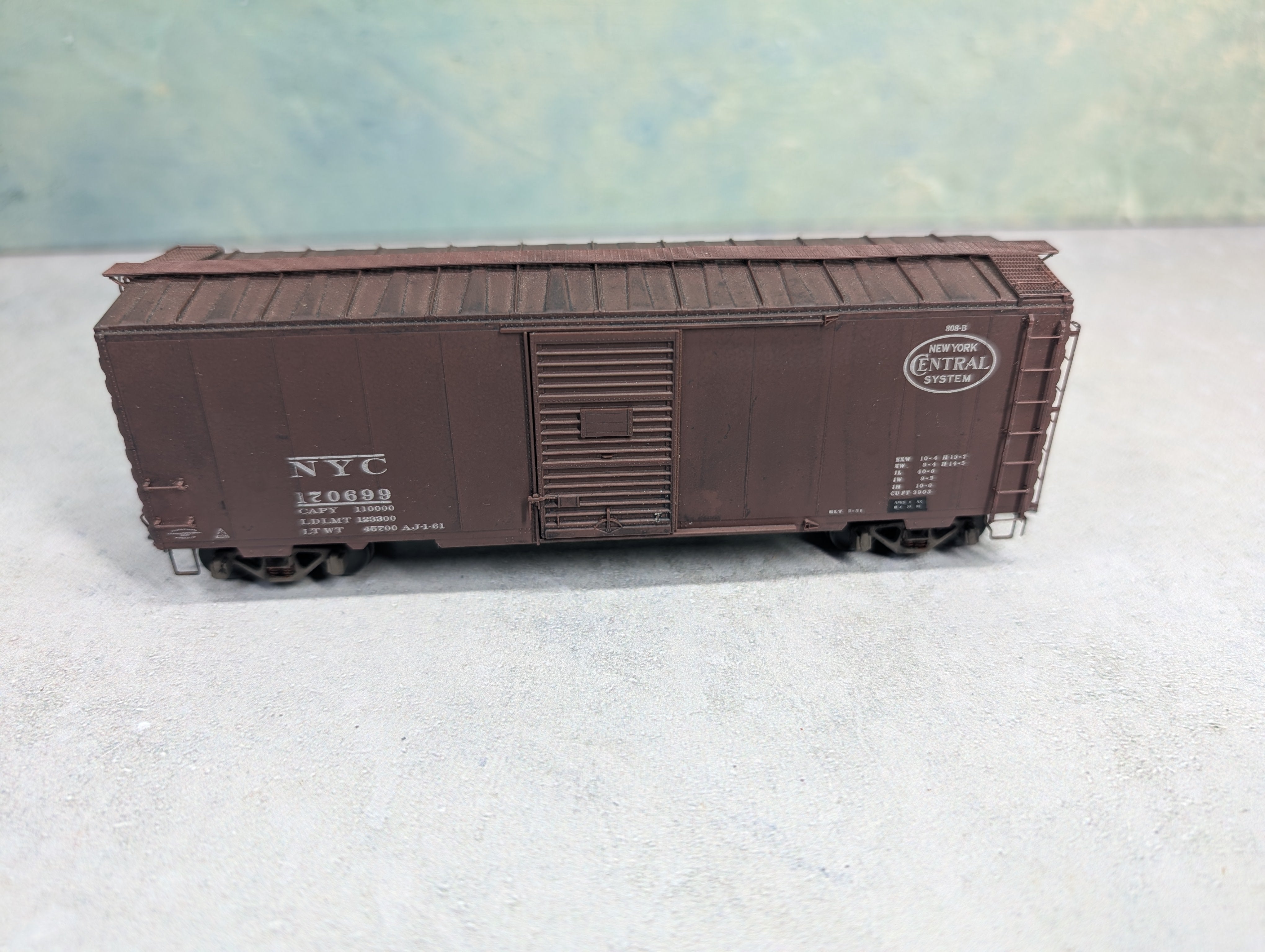 USED Kadee HO Scale 40' Box Car New York Central NYC #170699 Weathered