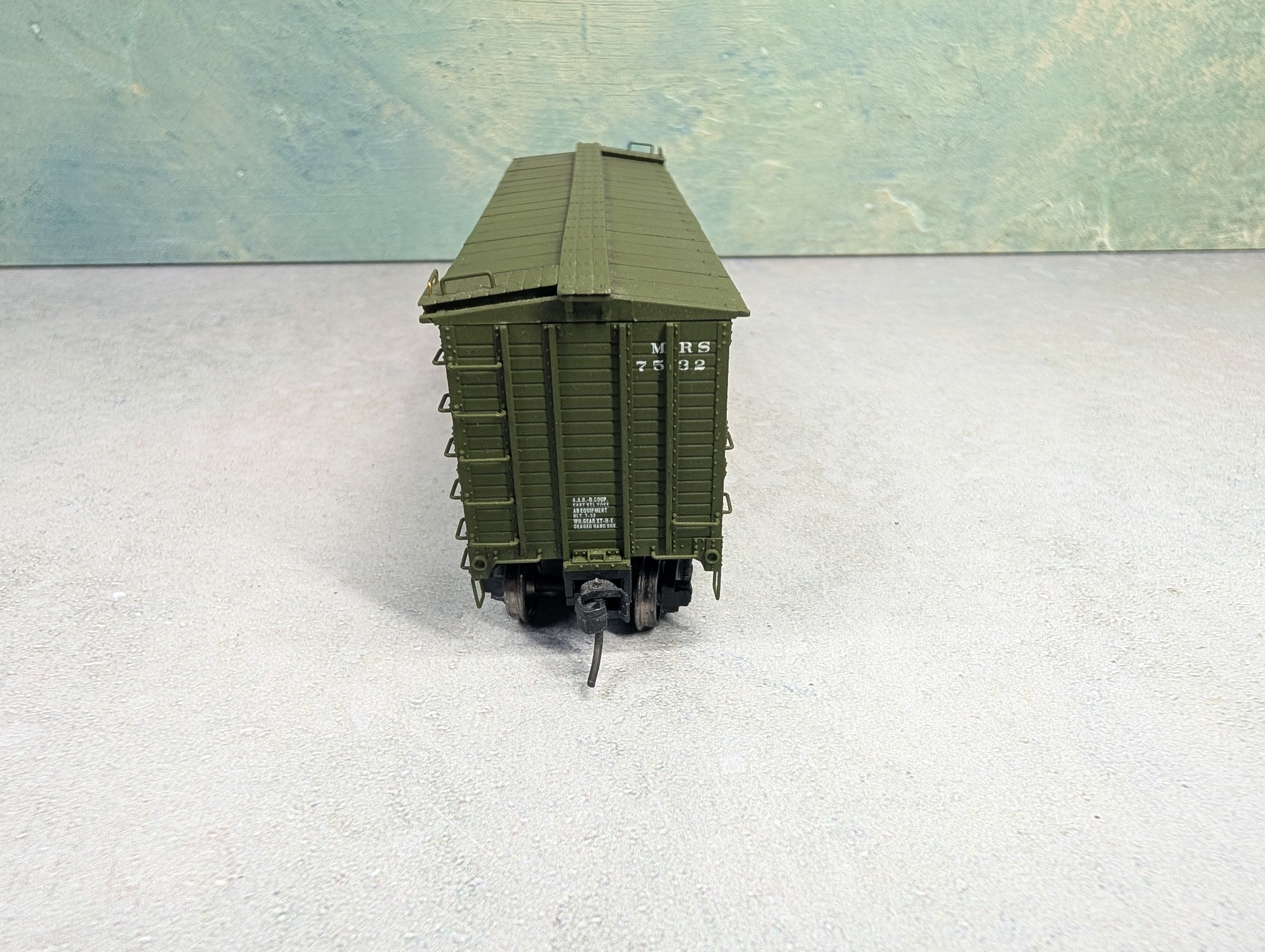 USED Walthers HO Scale Proto 2000 Mather Wooden 40' Box Car Manufacturers Railway MRS #7532
