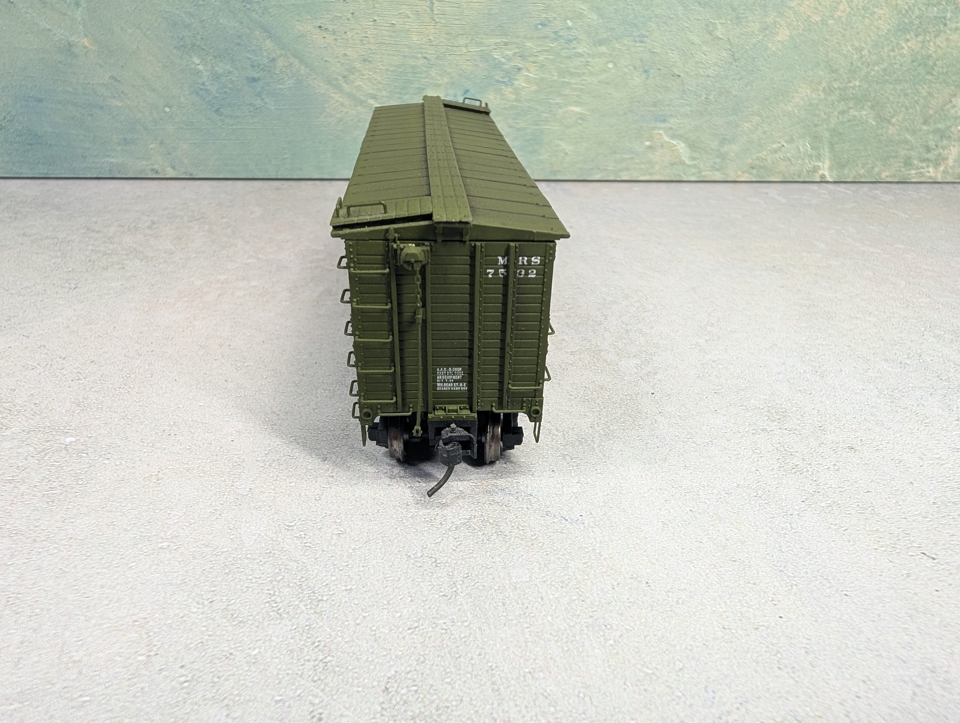 USED Walthers HO Scale Proto 2000 Mather Wooden 40' Box Car Manufacturers Railway MRS #7532