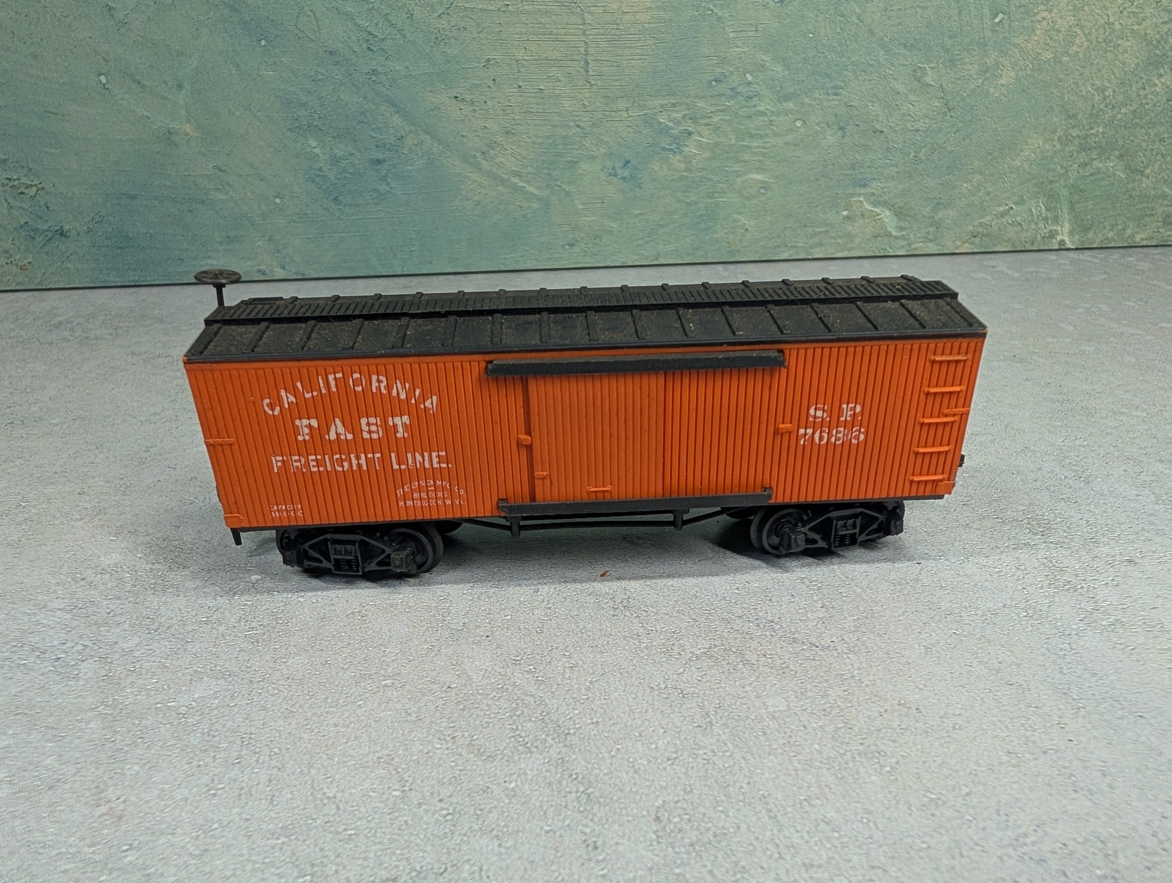 USED Pocher HO Scale Old Time Box Car Southern Pacific SP #7686