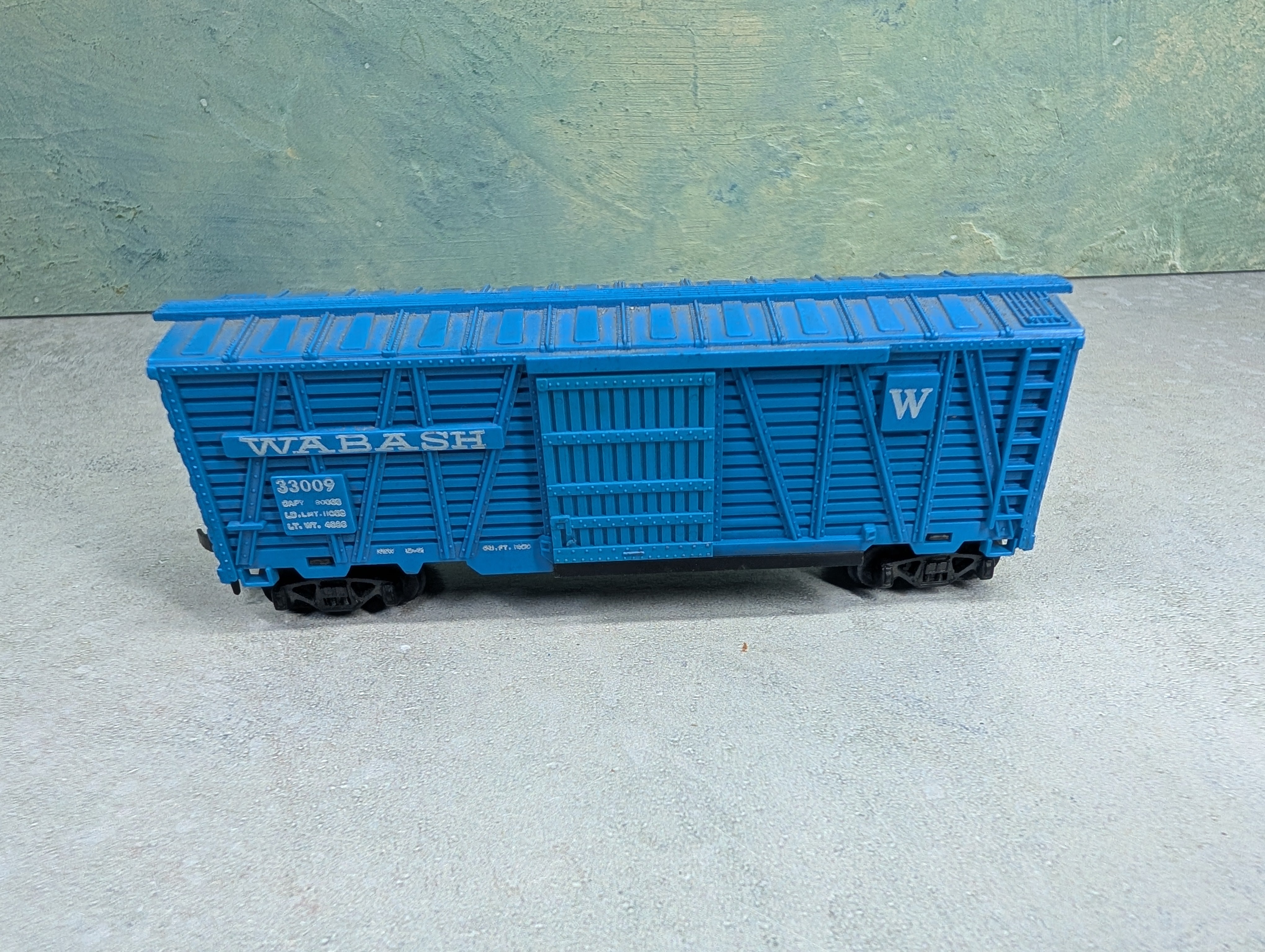 USED American Flyer HO Scale Gilbert 40' Cattle Stock Car Wabash #33009 Vintage