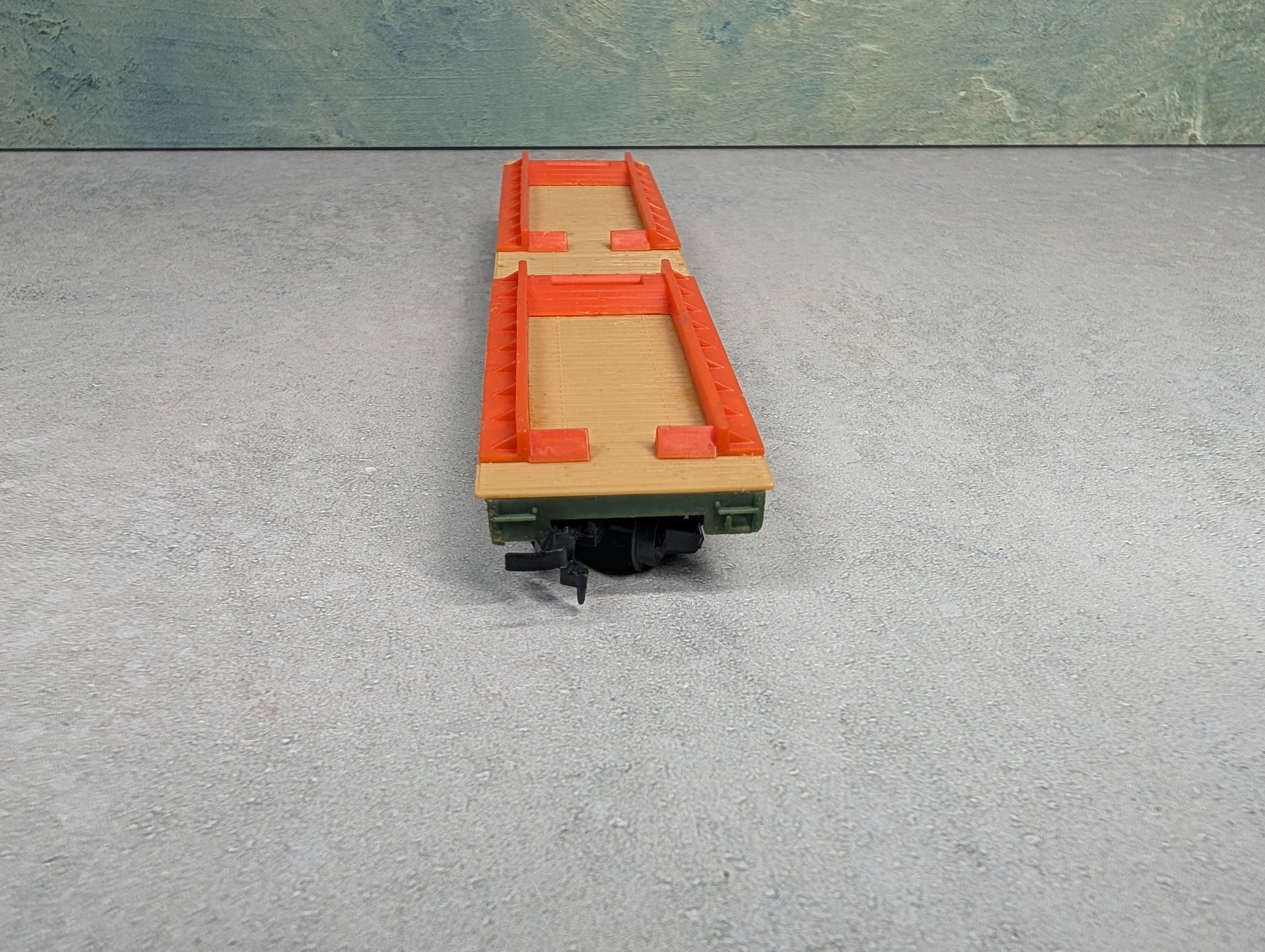 USED Tyco HO Scale 50' Flat Car Santa Fe ATSF #90806
