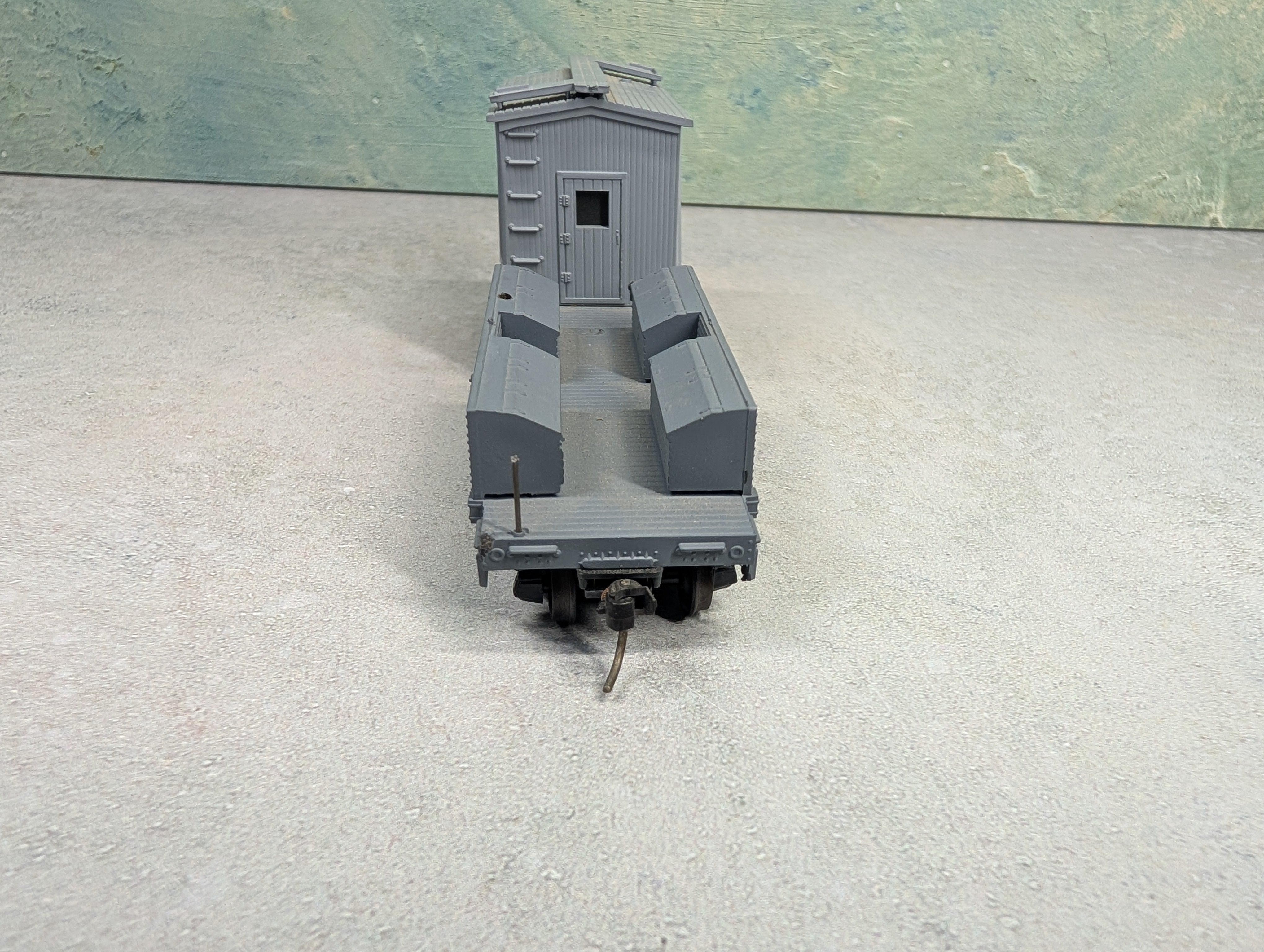 USED Athearn HO Scale MOW Boom Tender Work Caboose MW #383