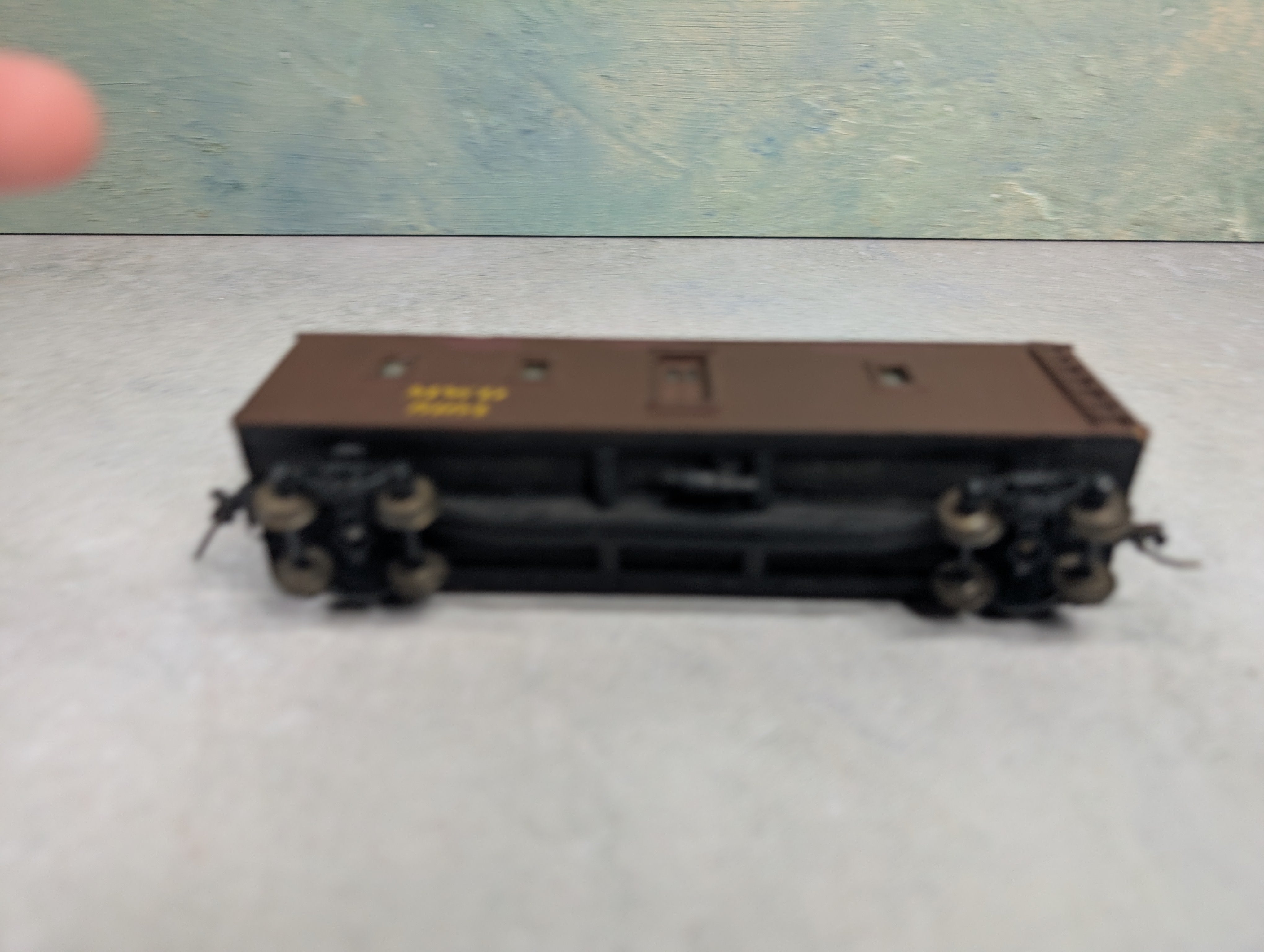 USED HO Scale MOW Car MWD #5164 Wooden Custom Decals
