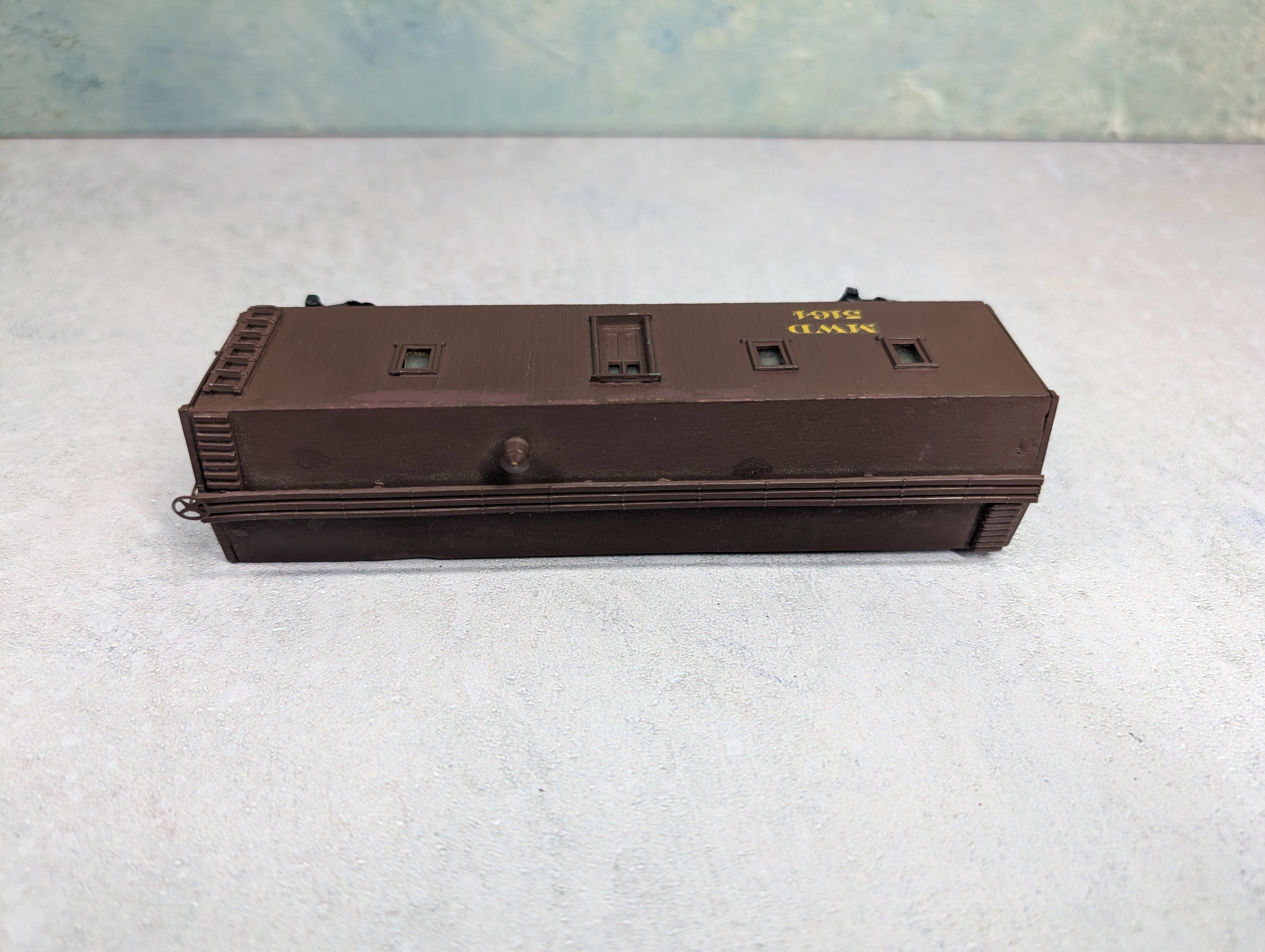 USED HO Scale MOW Car MWD #5164 Wooden Custom Decals