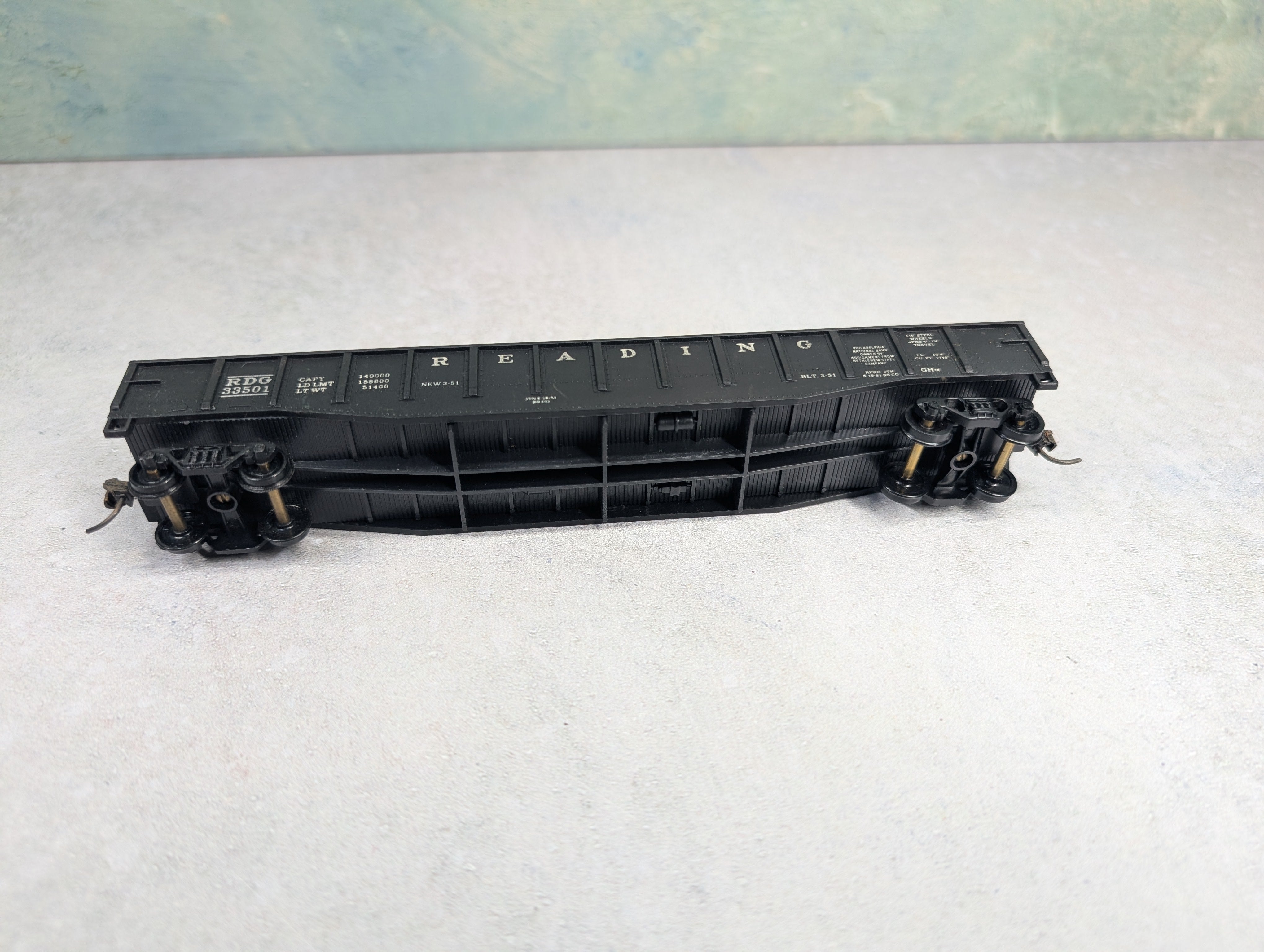 USED HO Scale 54' Gondola Reading RDG #33501