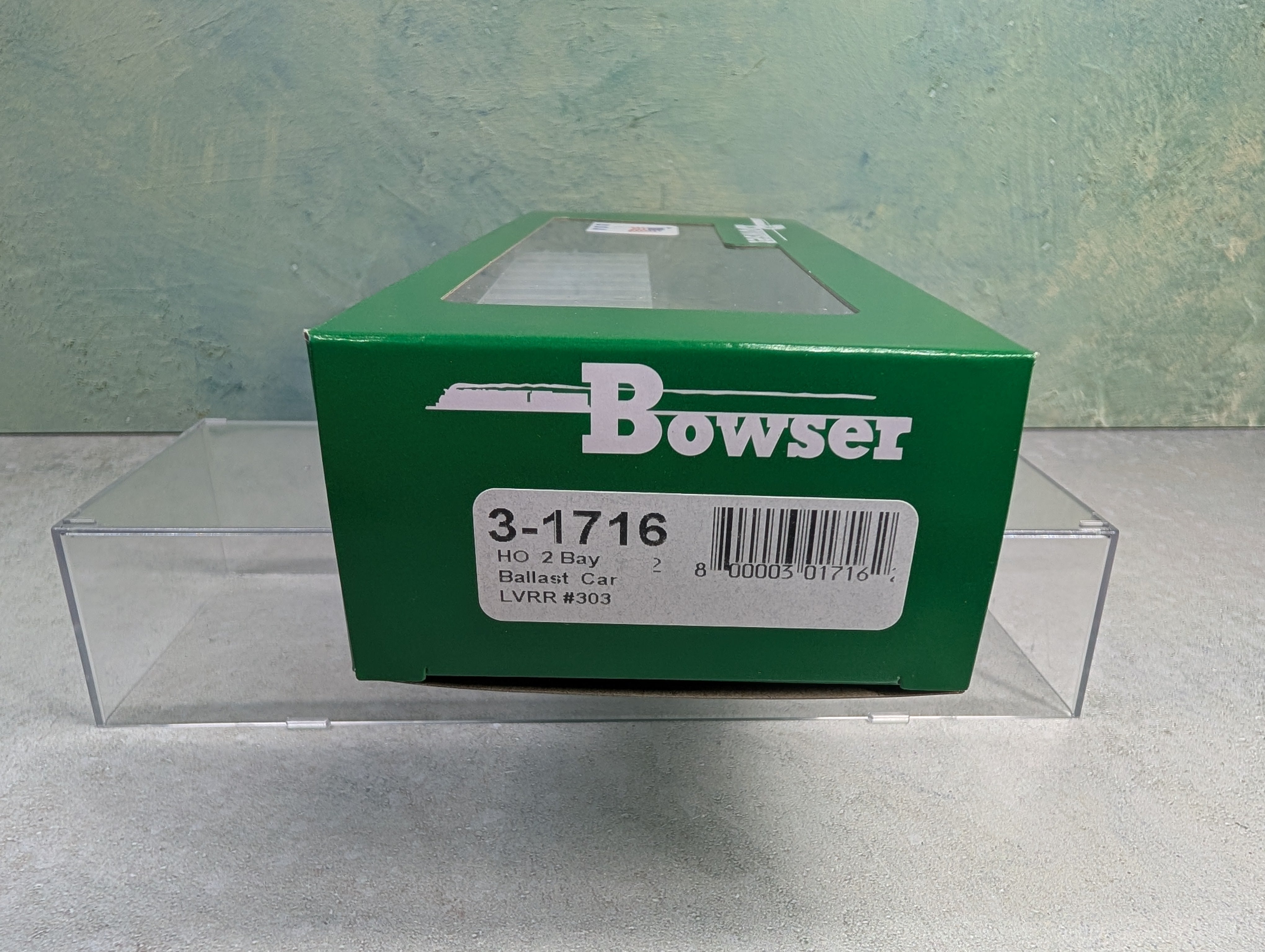 Bowser #3-1716 HO Scale 70-Ton 2 Bay Ballast Car Lehigh Valley LVRR #303 ex-Conrail KIT