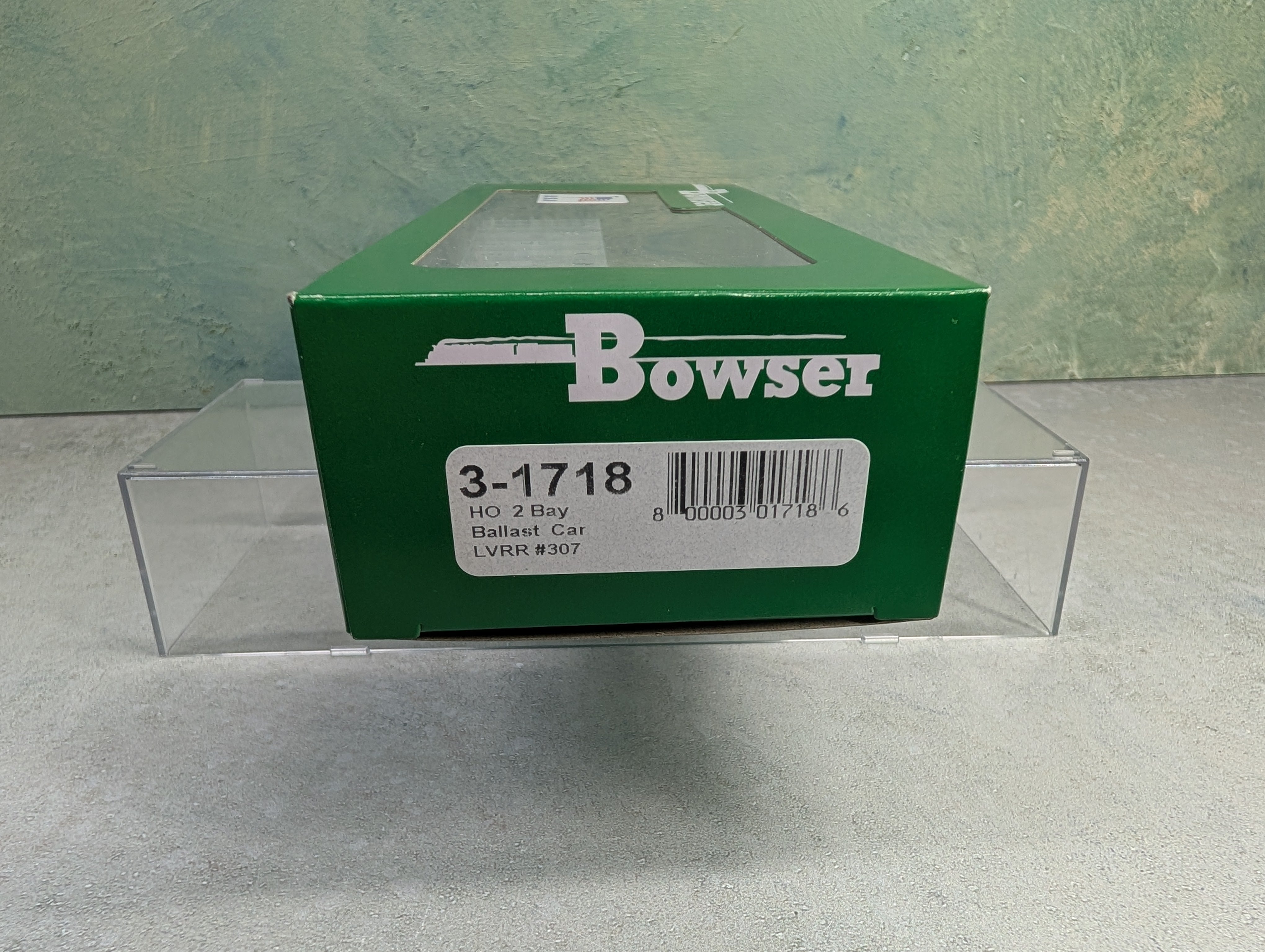 Bowser #3-1718 HO Scale 70-Ton 2 Bay Ballast Car Lehigh Valley LVRR #307 ex-Conrail KIT