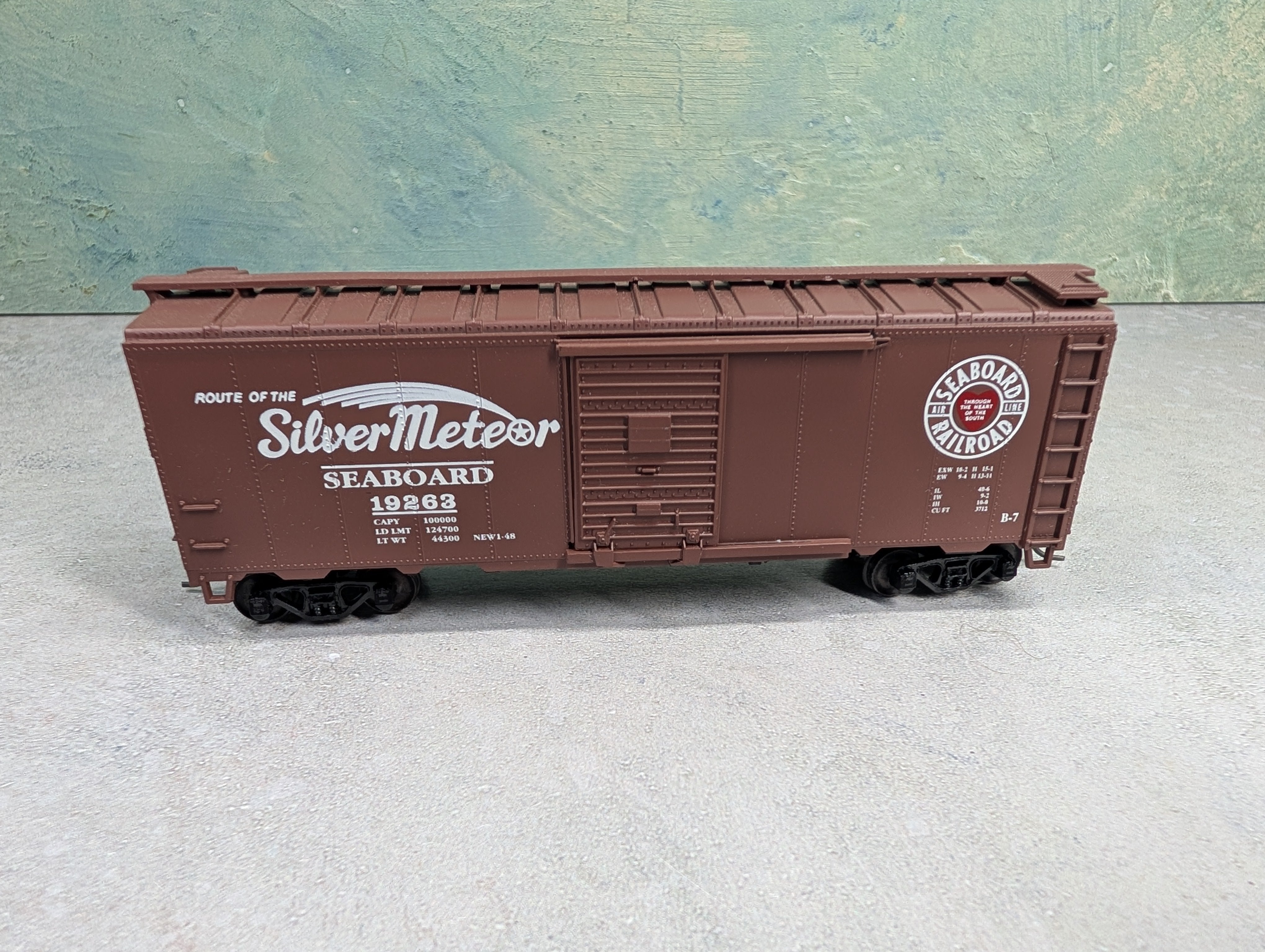 USED Athearn HO Scale 40' Box Car Seaboard Air Line #19263