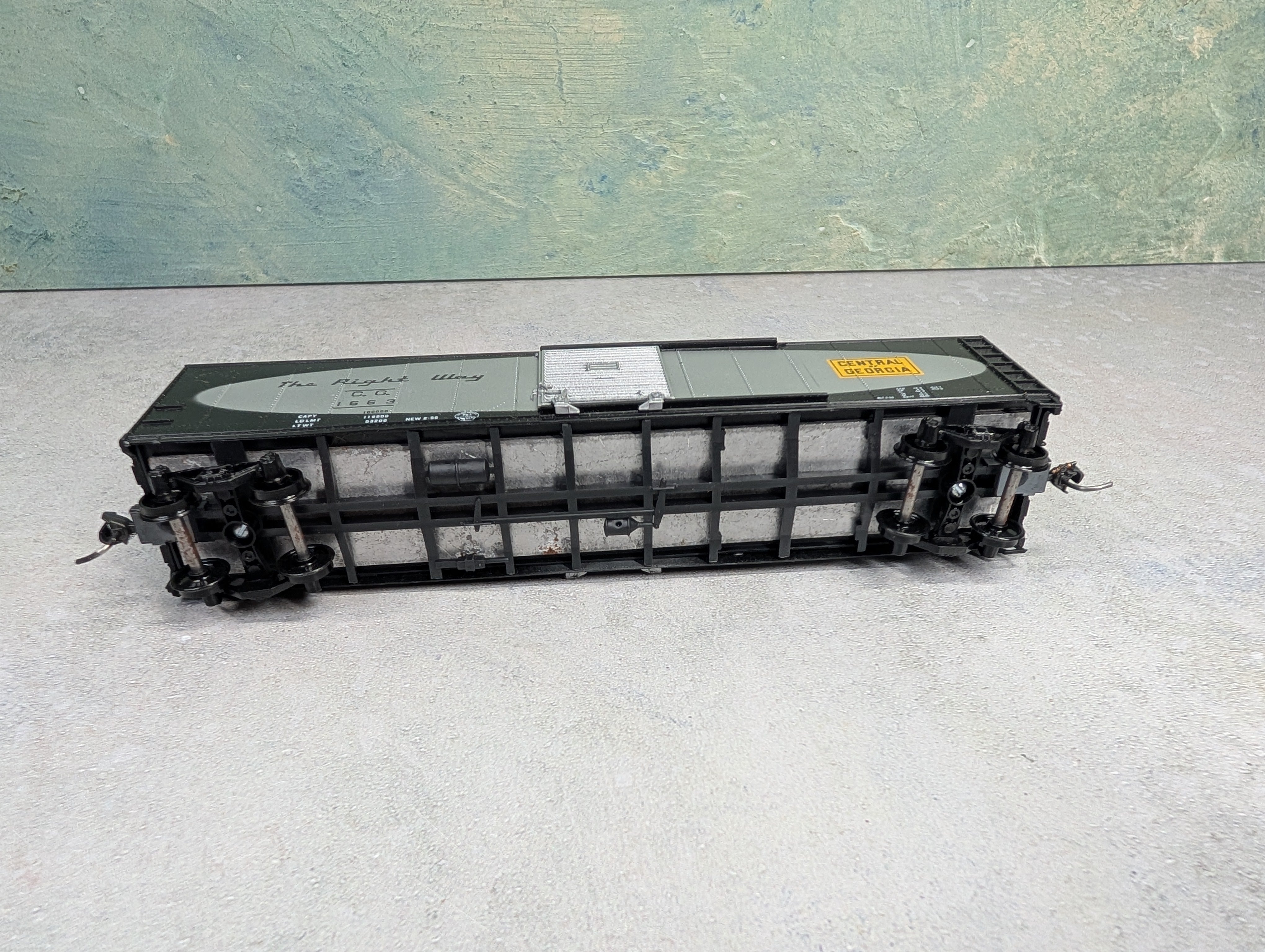 USED Athearn HO Scale 50' Box Car Central of Georgia CG #1663
