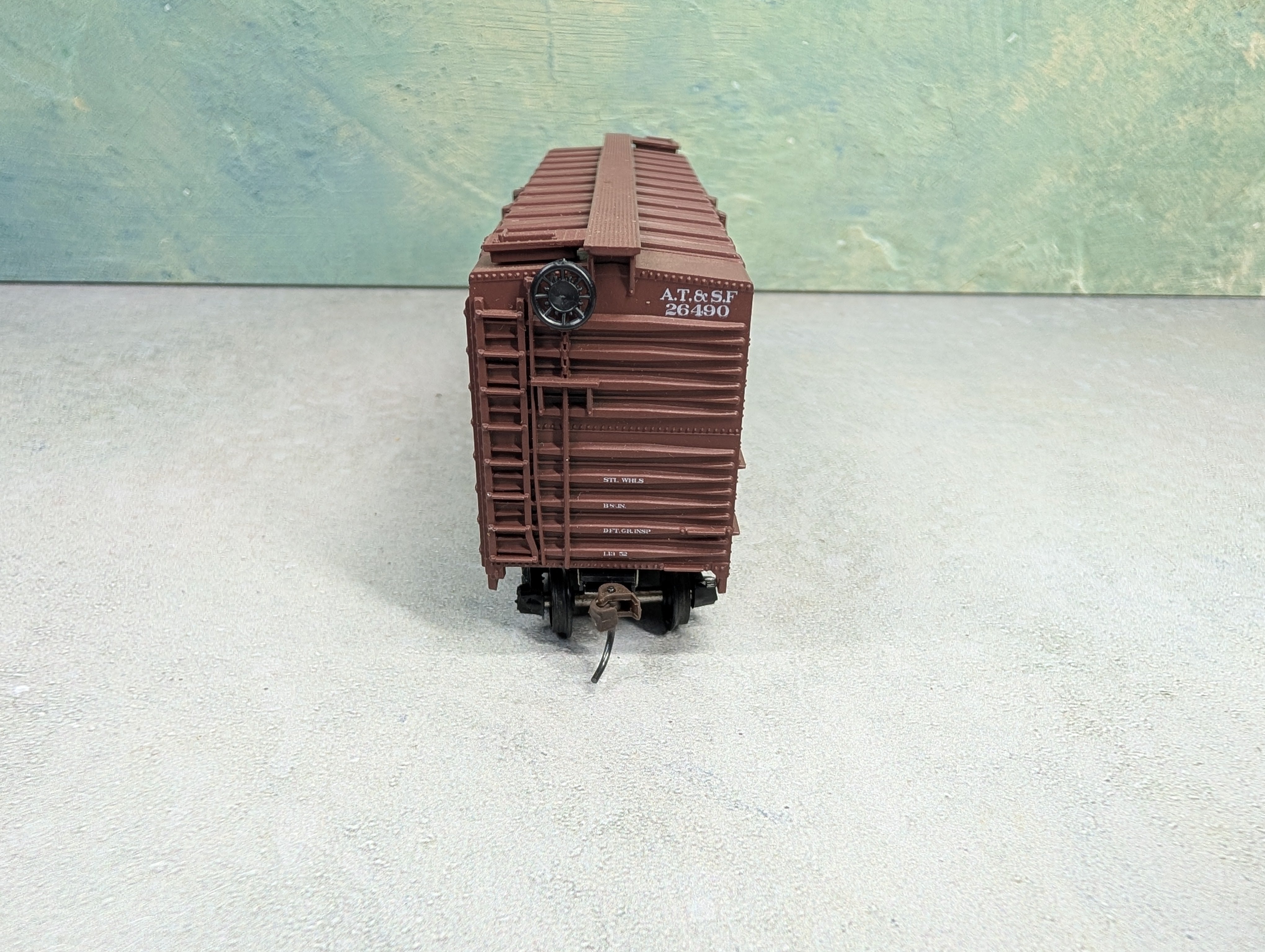 USED Athearn HO Scale 40' Cattle Stock Car Santa Fe ATSF #26490