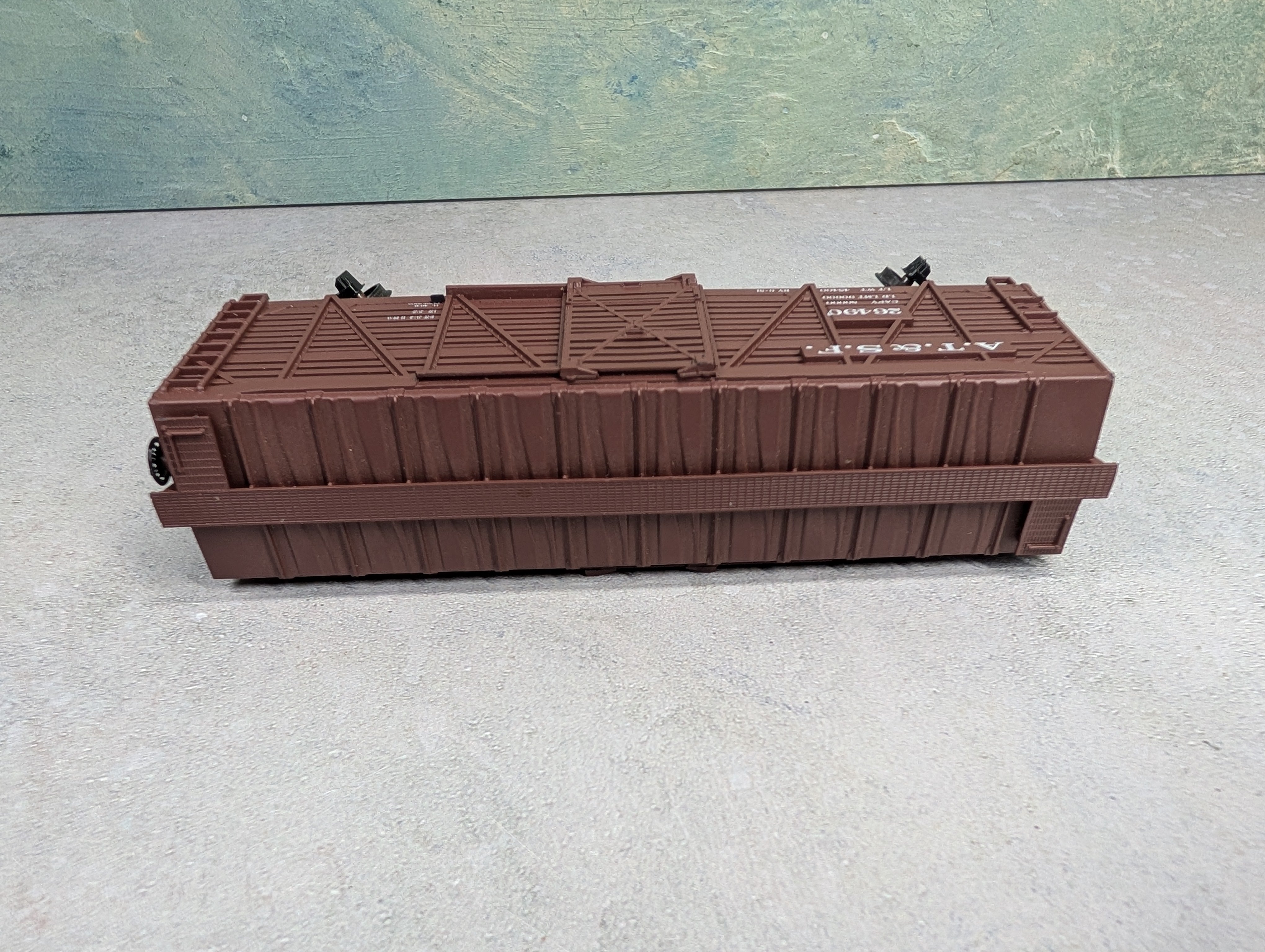 USED Athearn HO Scale 40' Cattle Stock Car Santa Fe ATSF #26490