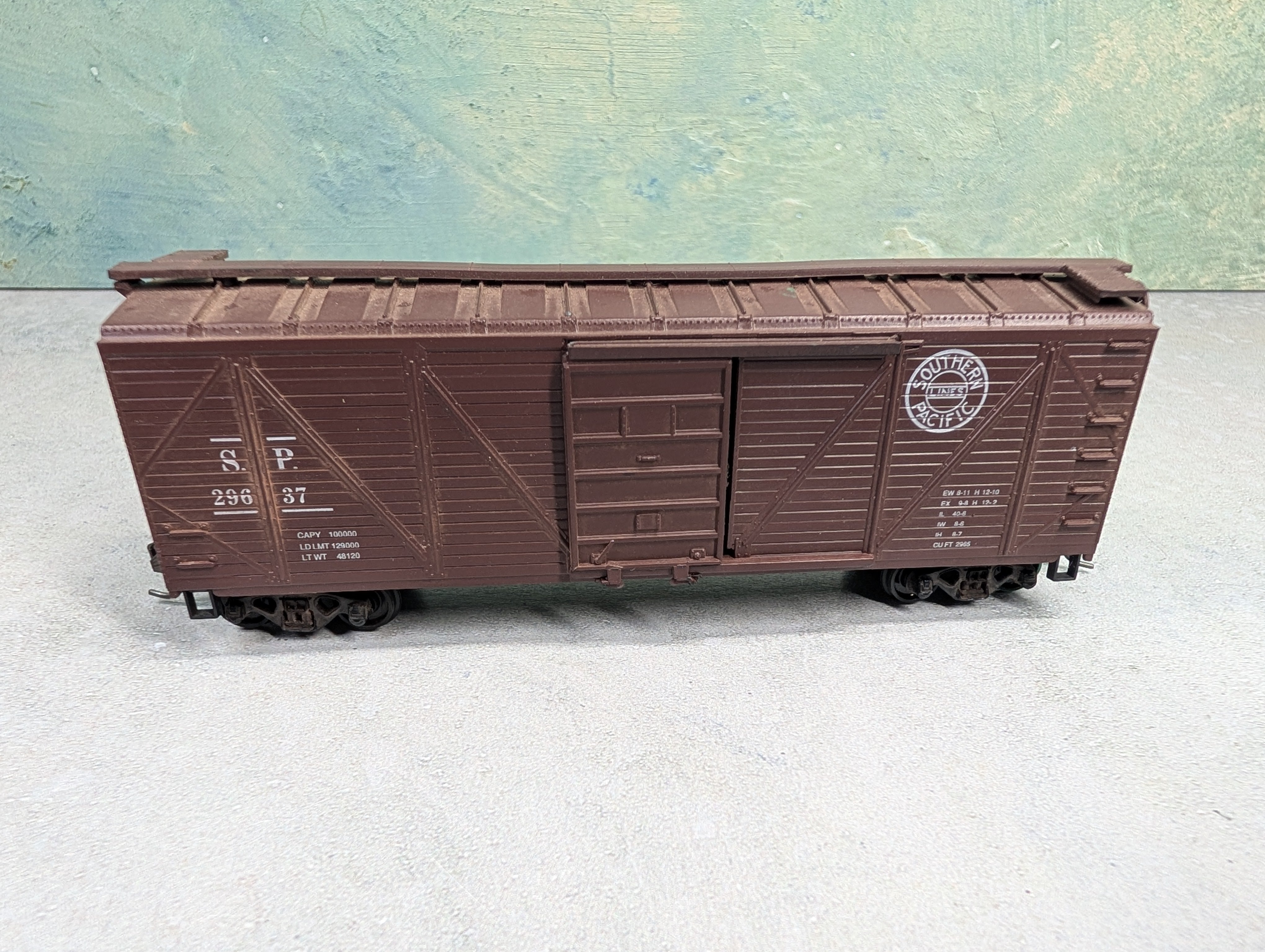 USED Roundhouse HO Scale 40' Cattle Stock Car Southern Pacific SP #29637