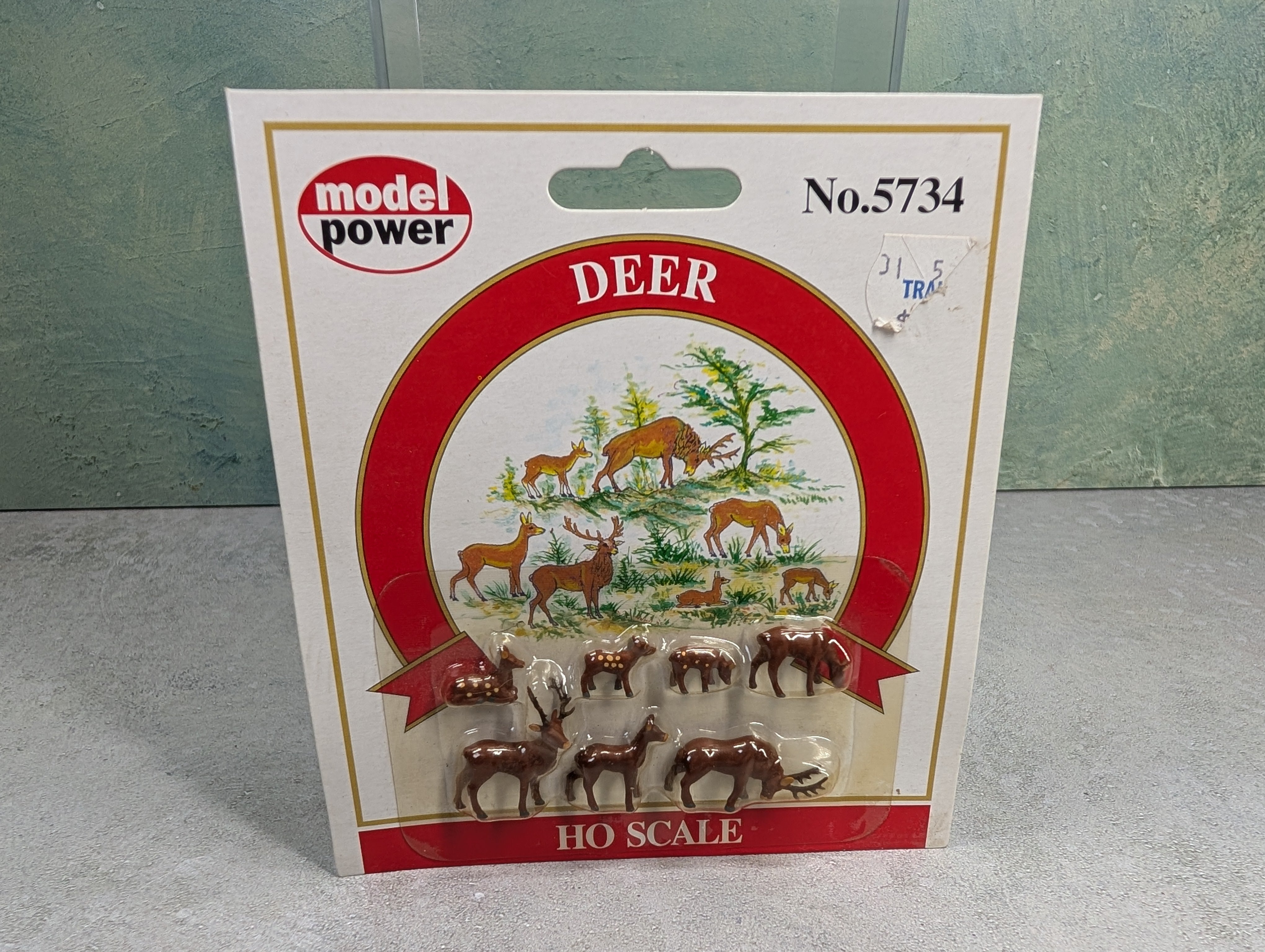 USED Model Power 5734 HO Scale Deer (7 pcs)