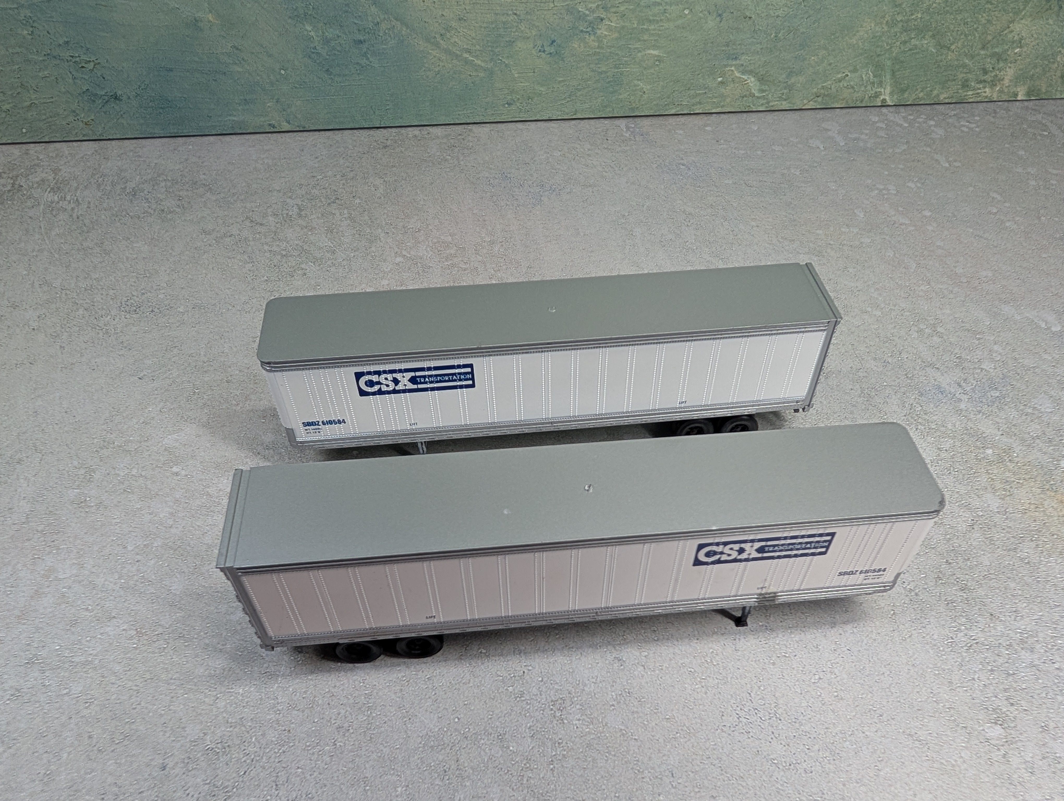USED Athearn HO Scale Lot of 45' Trailers CSX SBDZ #610584 (2 pcs)