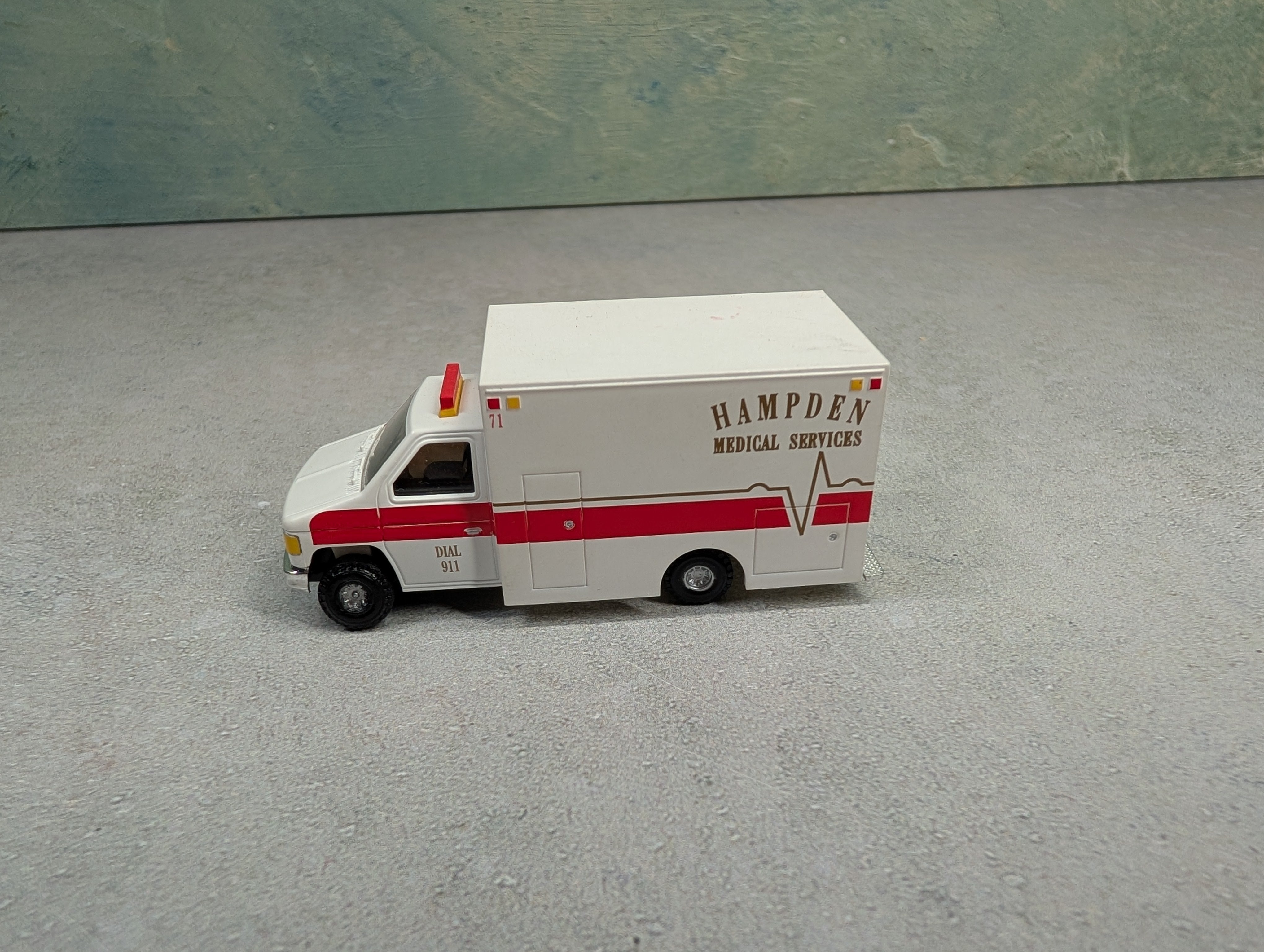 USED Life-Like HO Scale Ambulance - Hampden Medical Services