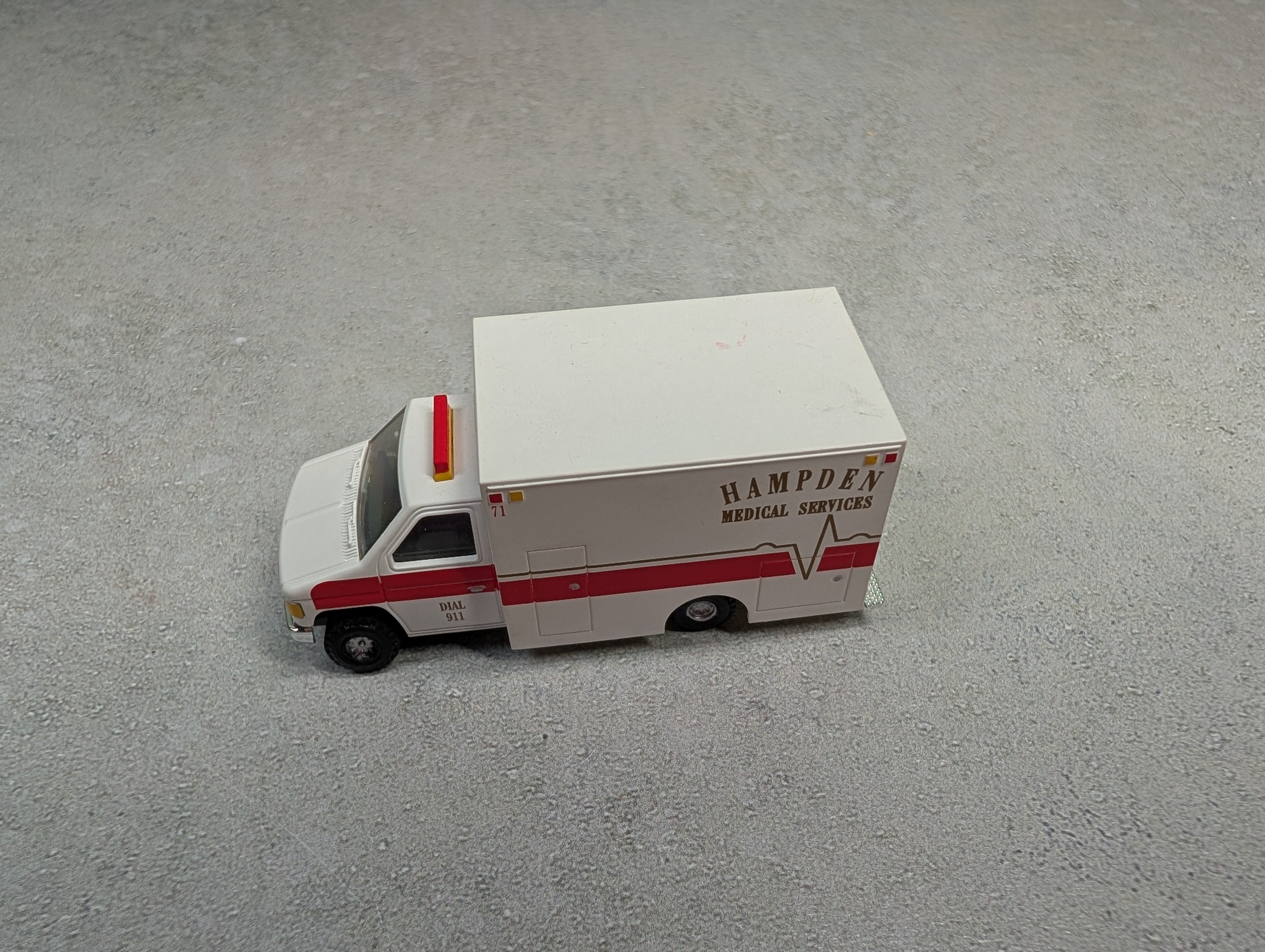 USED Life-Like HO Scale Ambulance - Hampden Medical Services