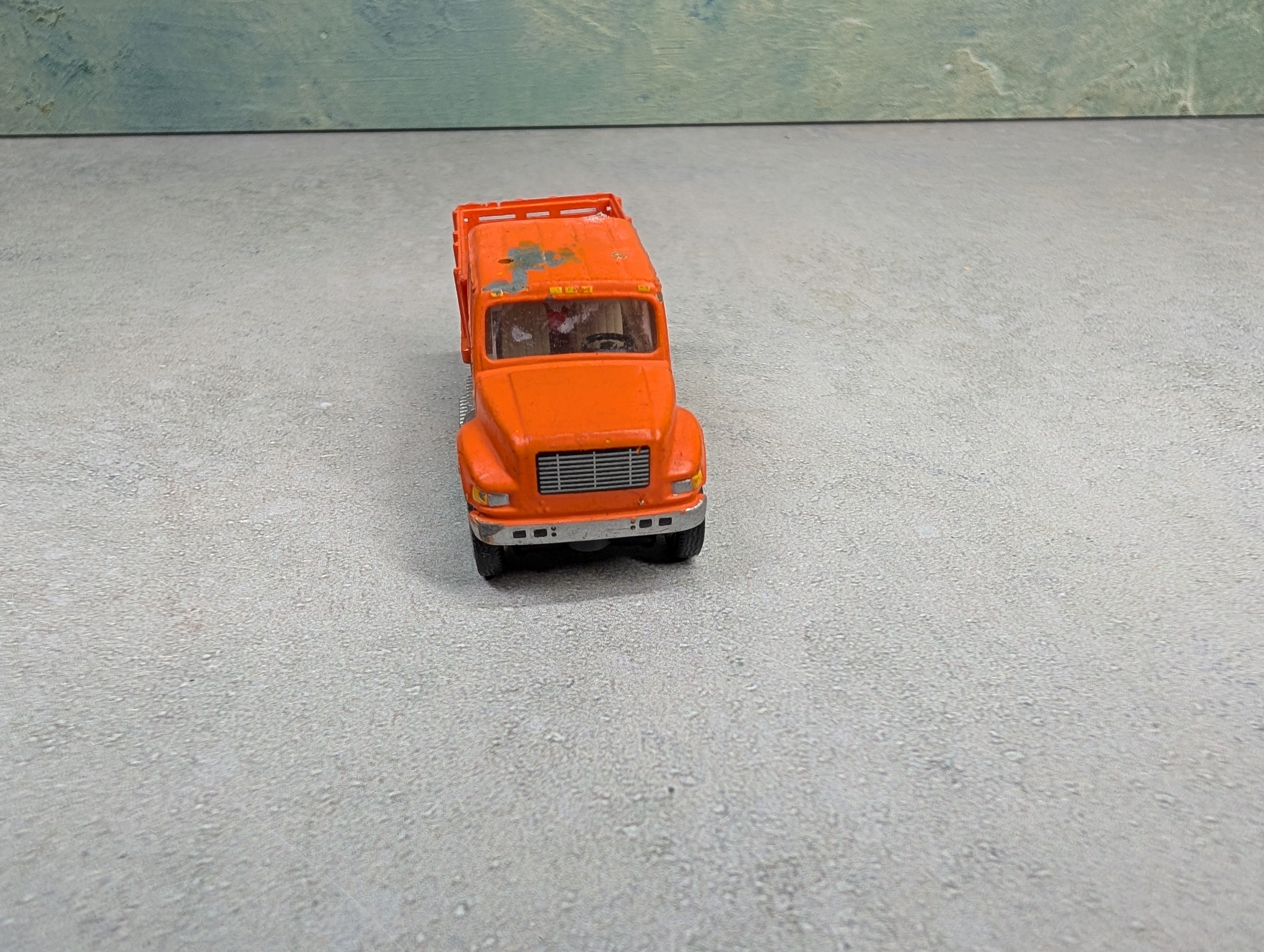 USED Boley HO Scale Orange Highway Dept Stake Bed Work Truck